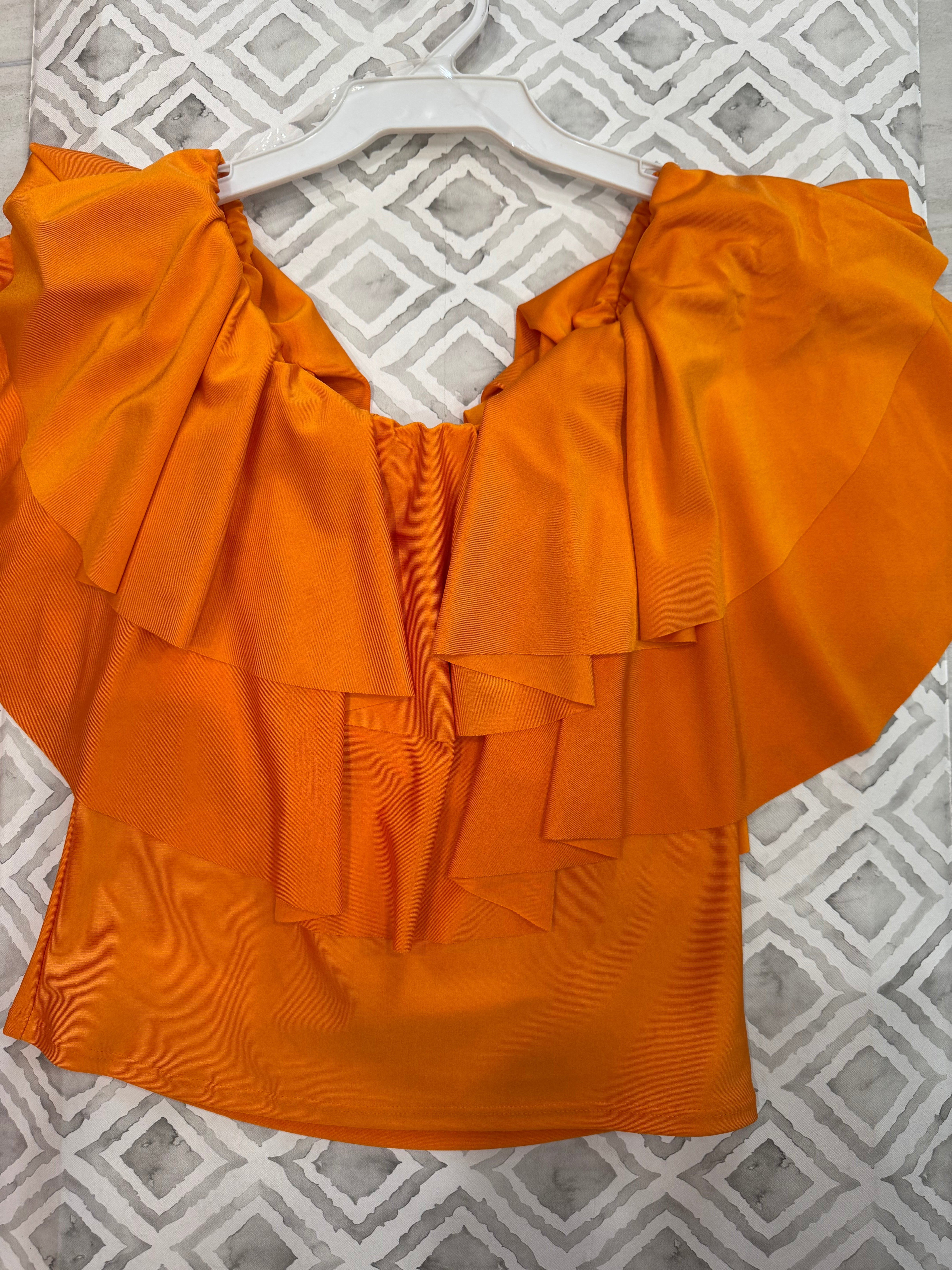 Luxe Ruffle Off-Shoulder Top