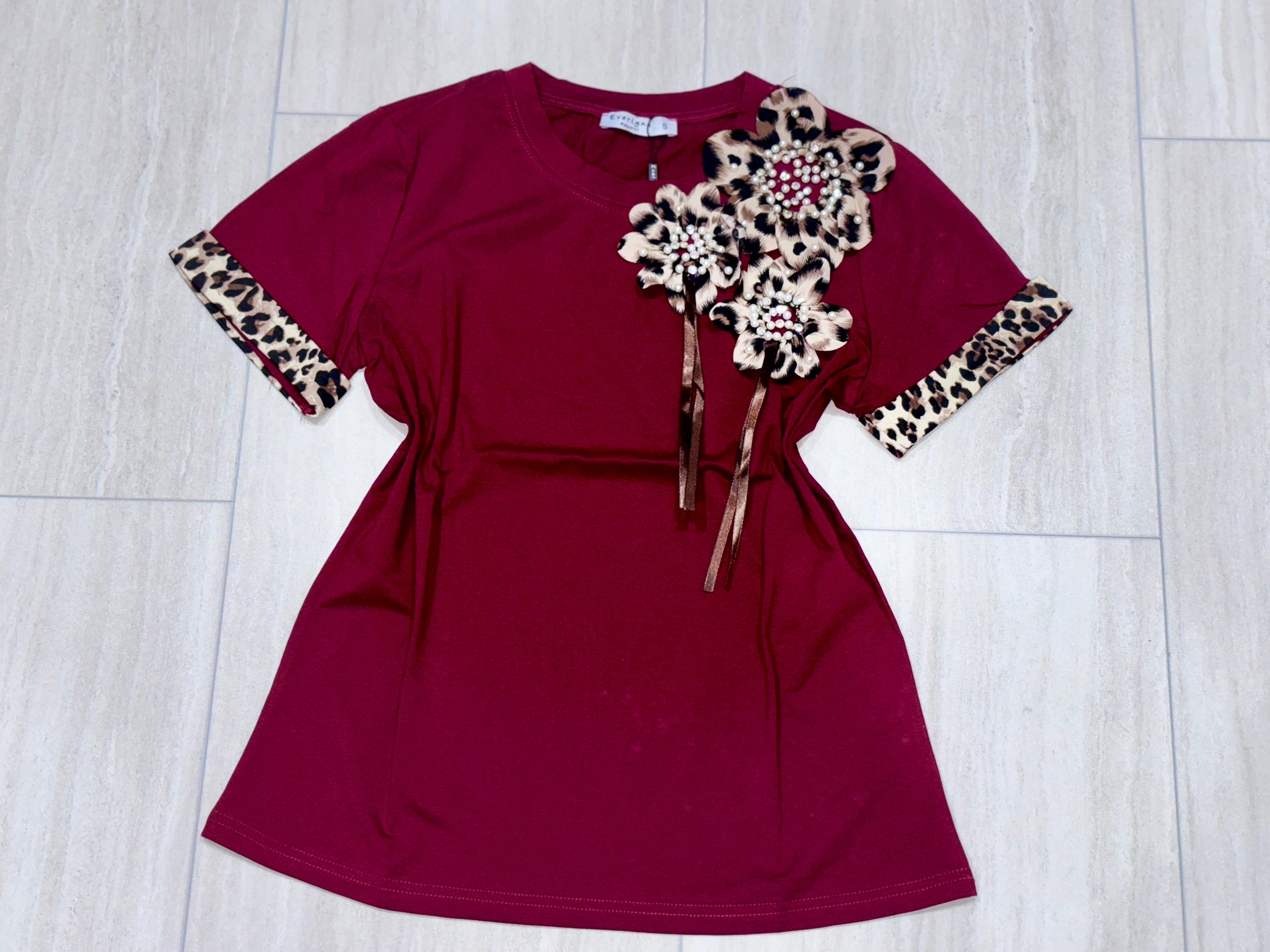 N1701 Wild Blossom Tee 🌹🐆