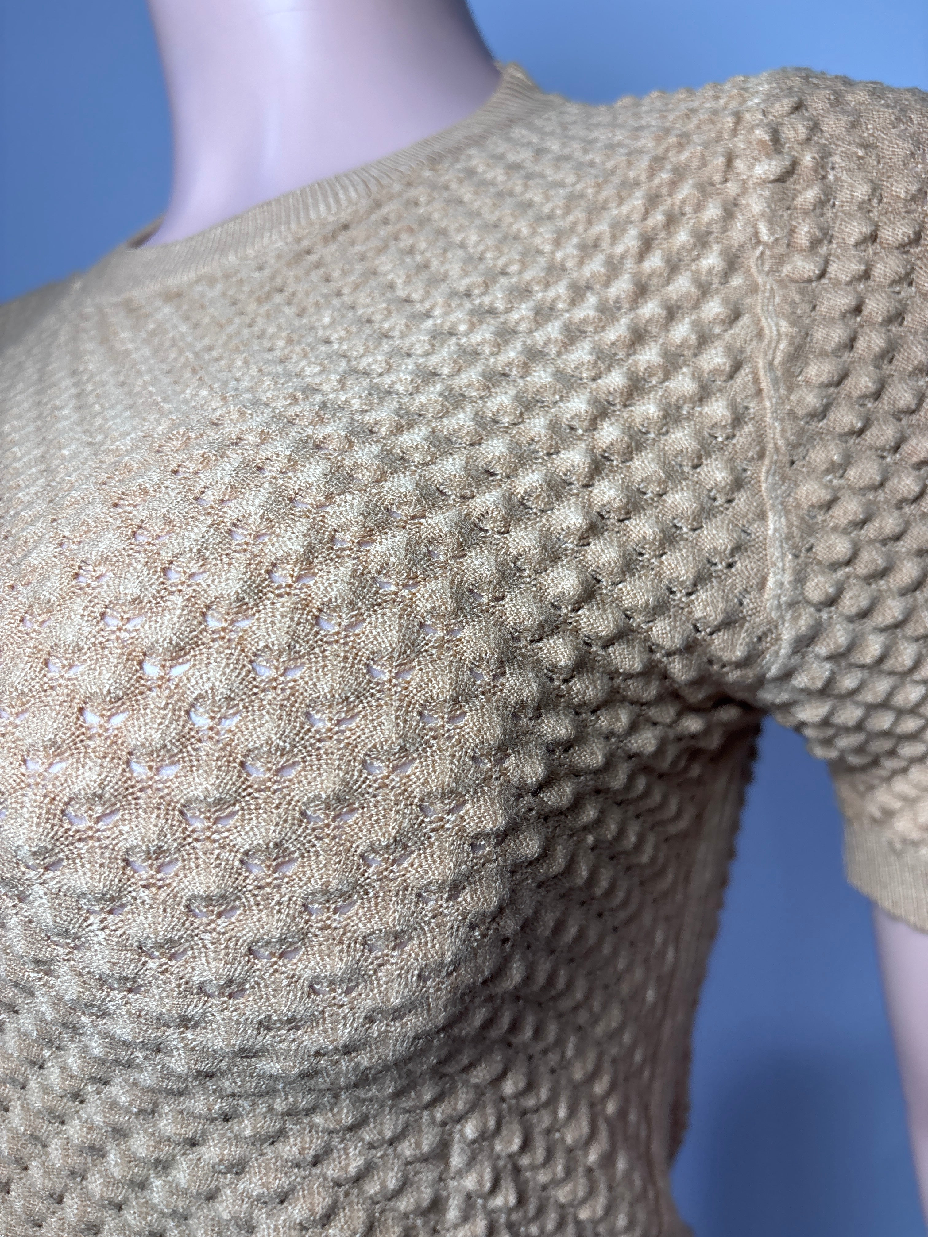 F011 Midnight Textured Knit Top