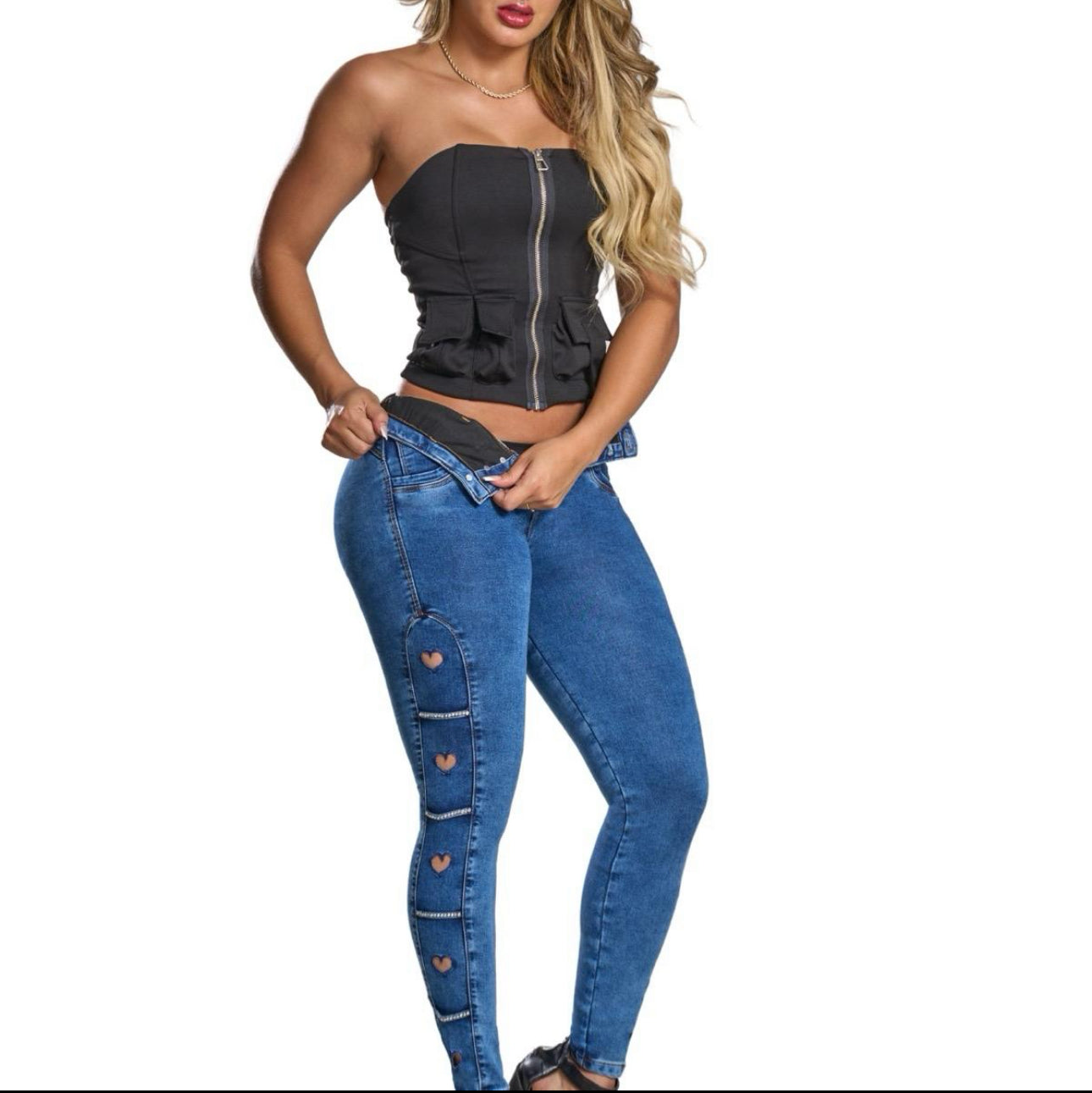 Florence Colombian Jean with internal girdle style LIPO 360