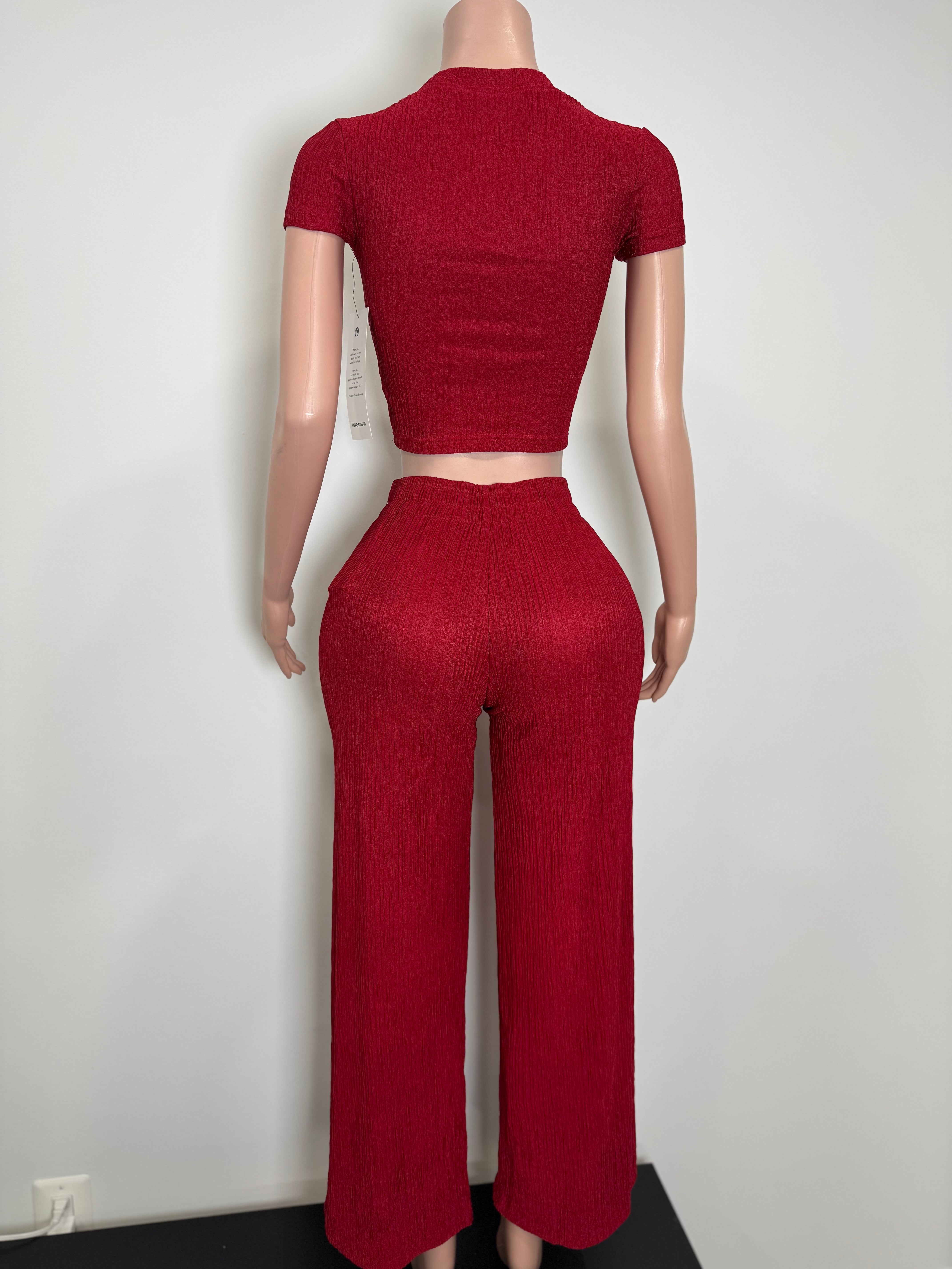 IRIS-19S 2 Piece Summer Party Casual Set Midnight Texture Lounge Set