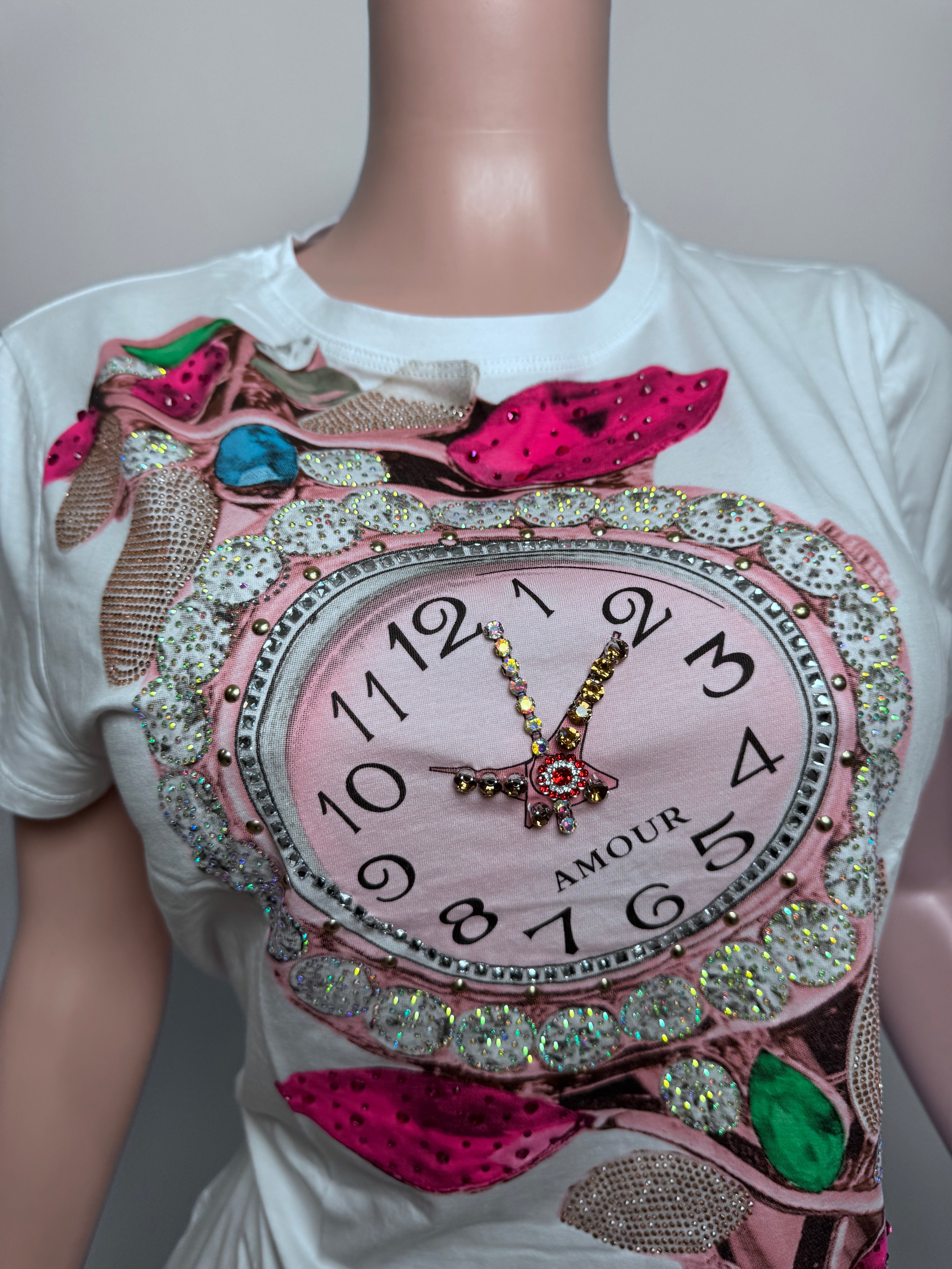 K0025 Timeless Amour Graphic Tee with rhinestones