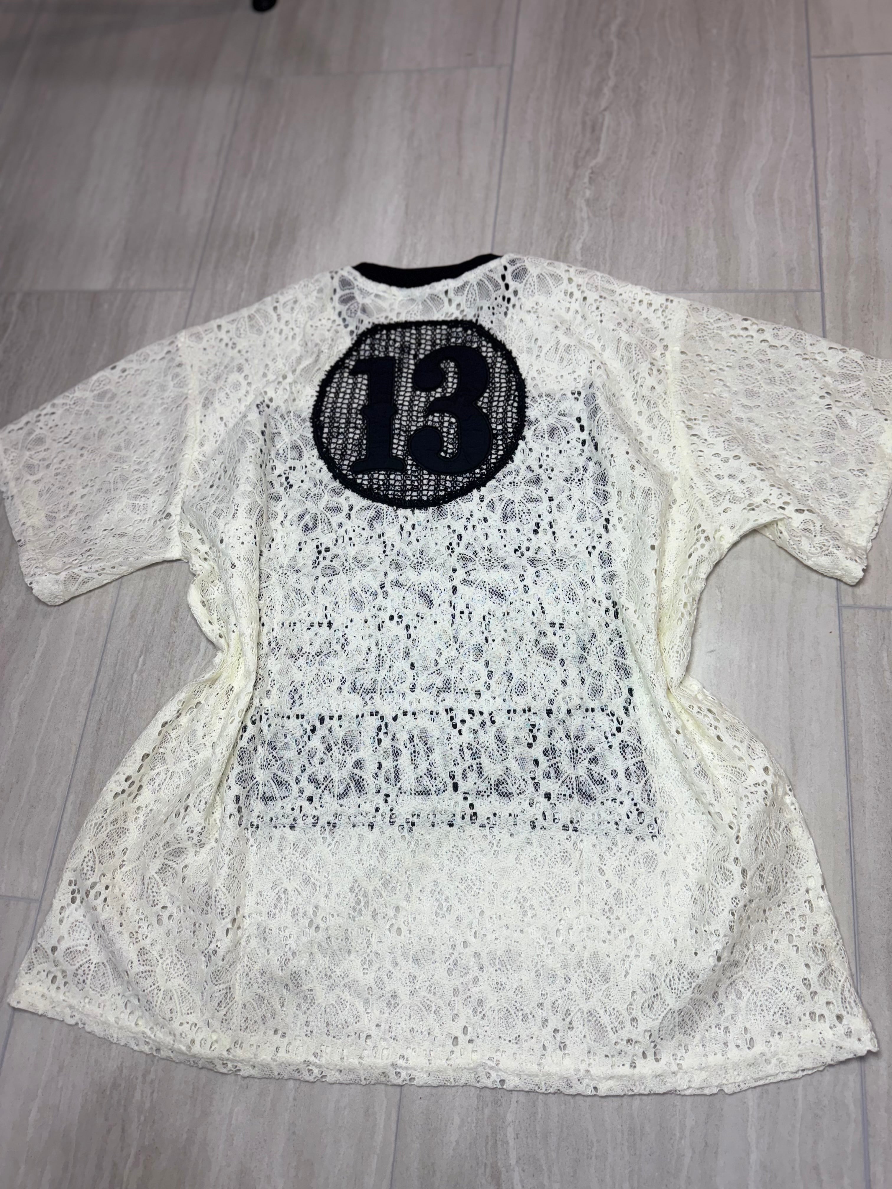 3382 Urban Lace Varsity Tee Number “11” Design