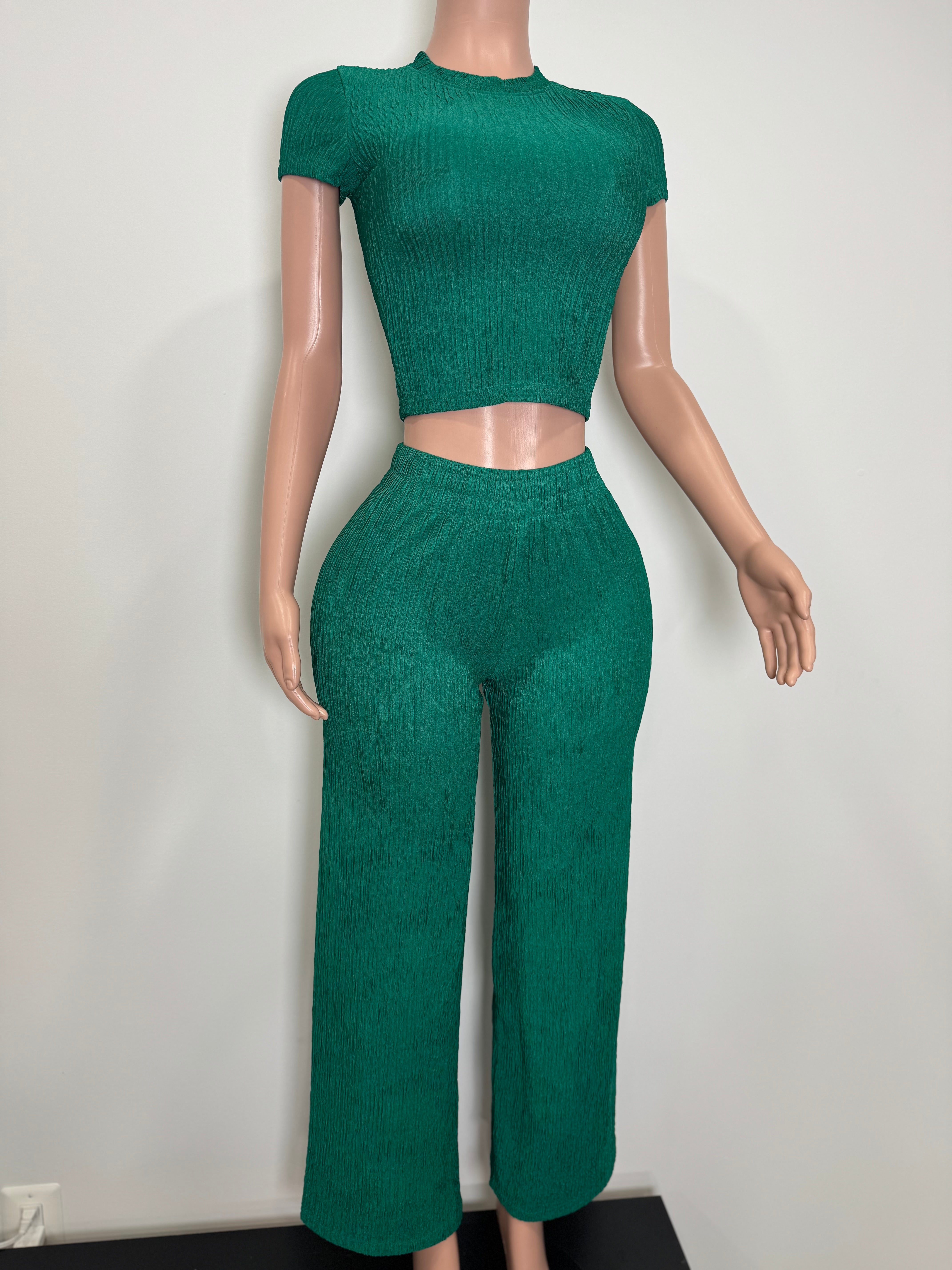 IRIS-19S 2 Piece Summer Party Casual Set Midnight Texture Lounge Set