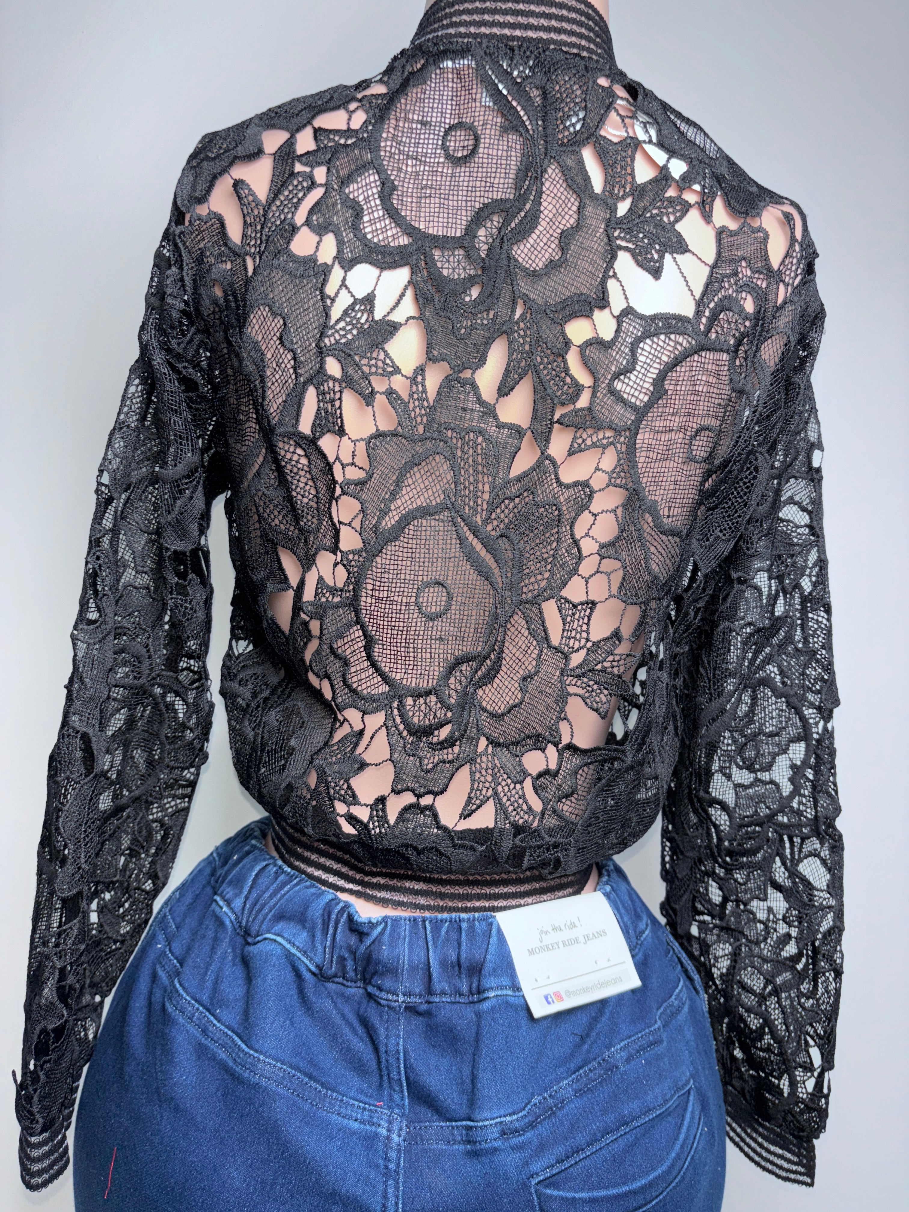 70862 Lace Whisper Zip-Up Jacket