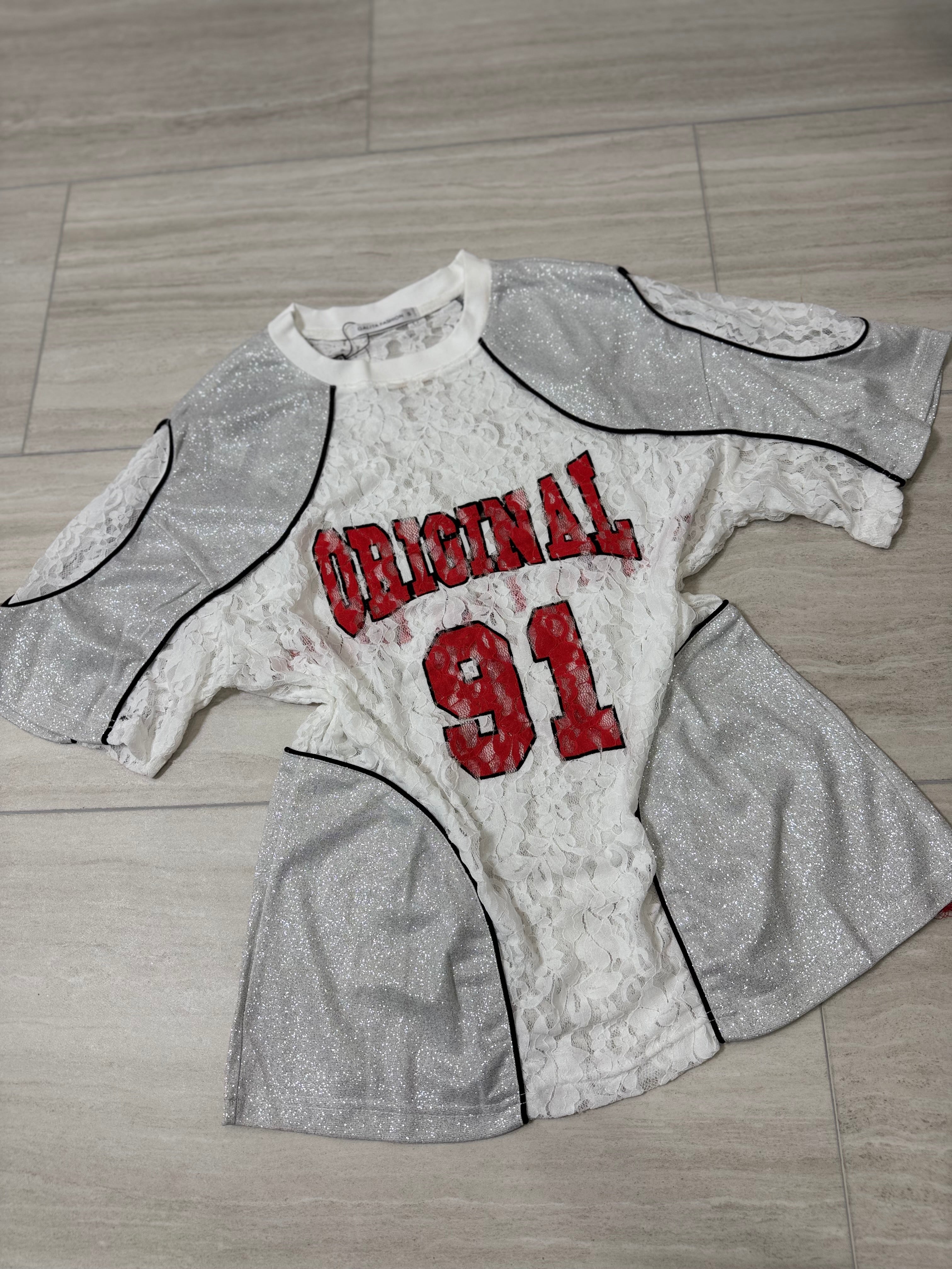 GTD1028 Lace League Varsity Top