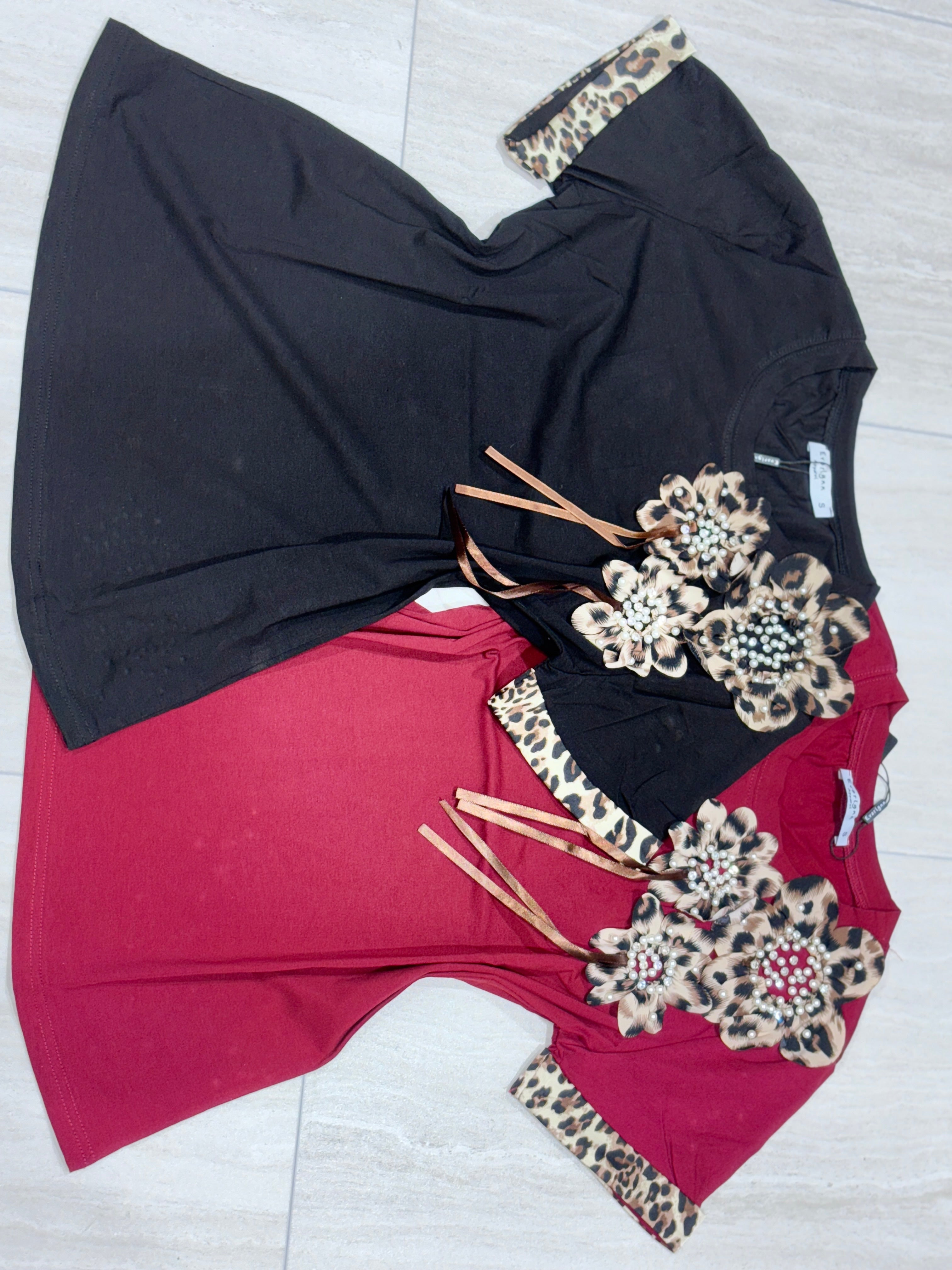 N1701 Wild Blossom Tee 🌹🐆