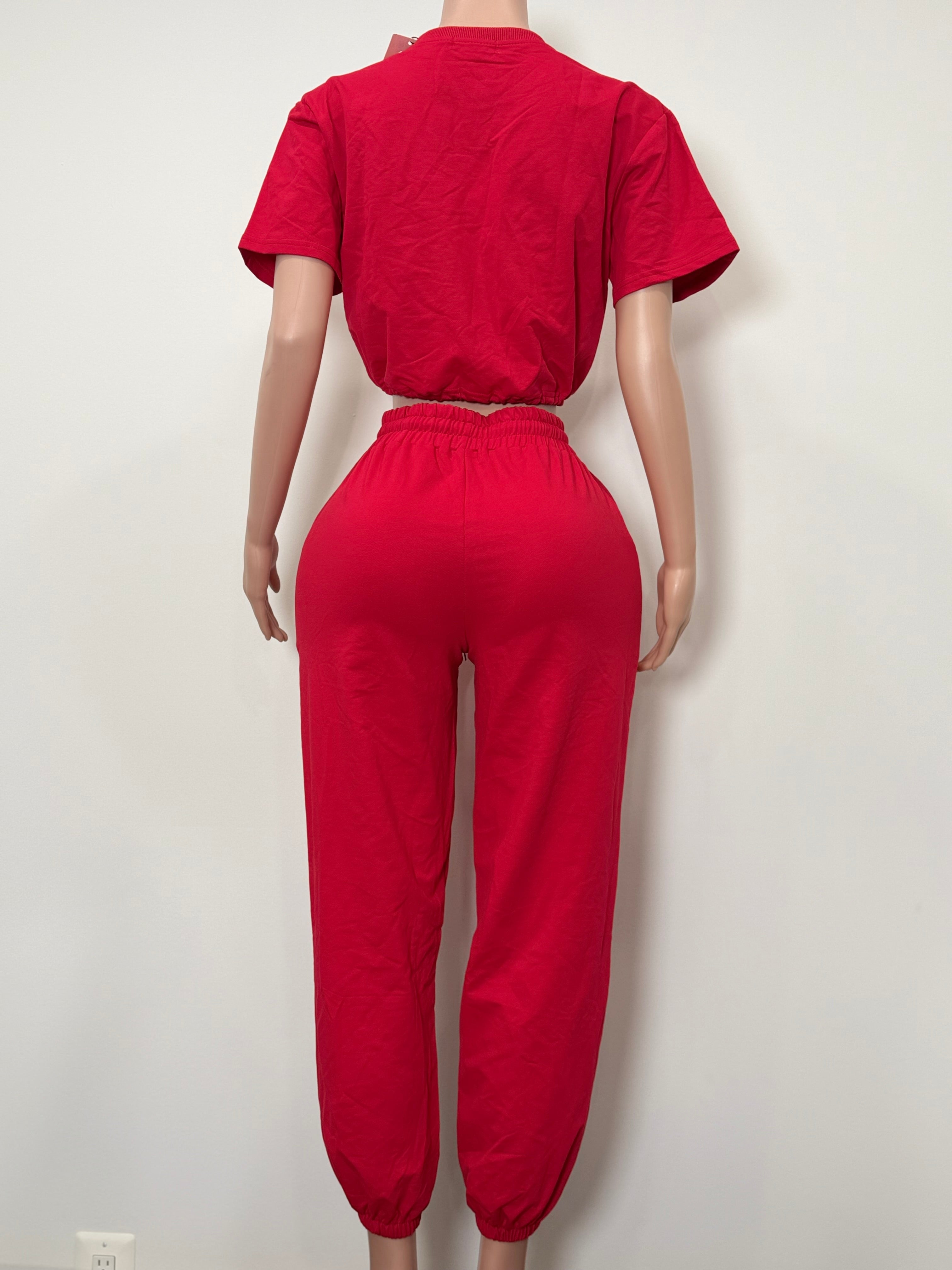 D9977 Heartbeat Charm Jogger Set