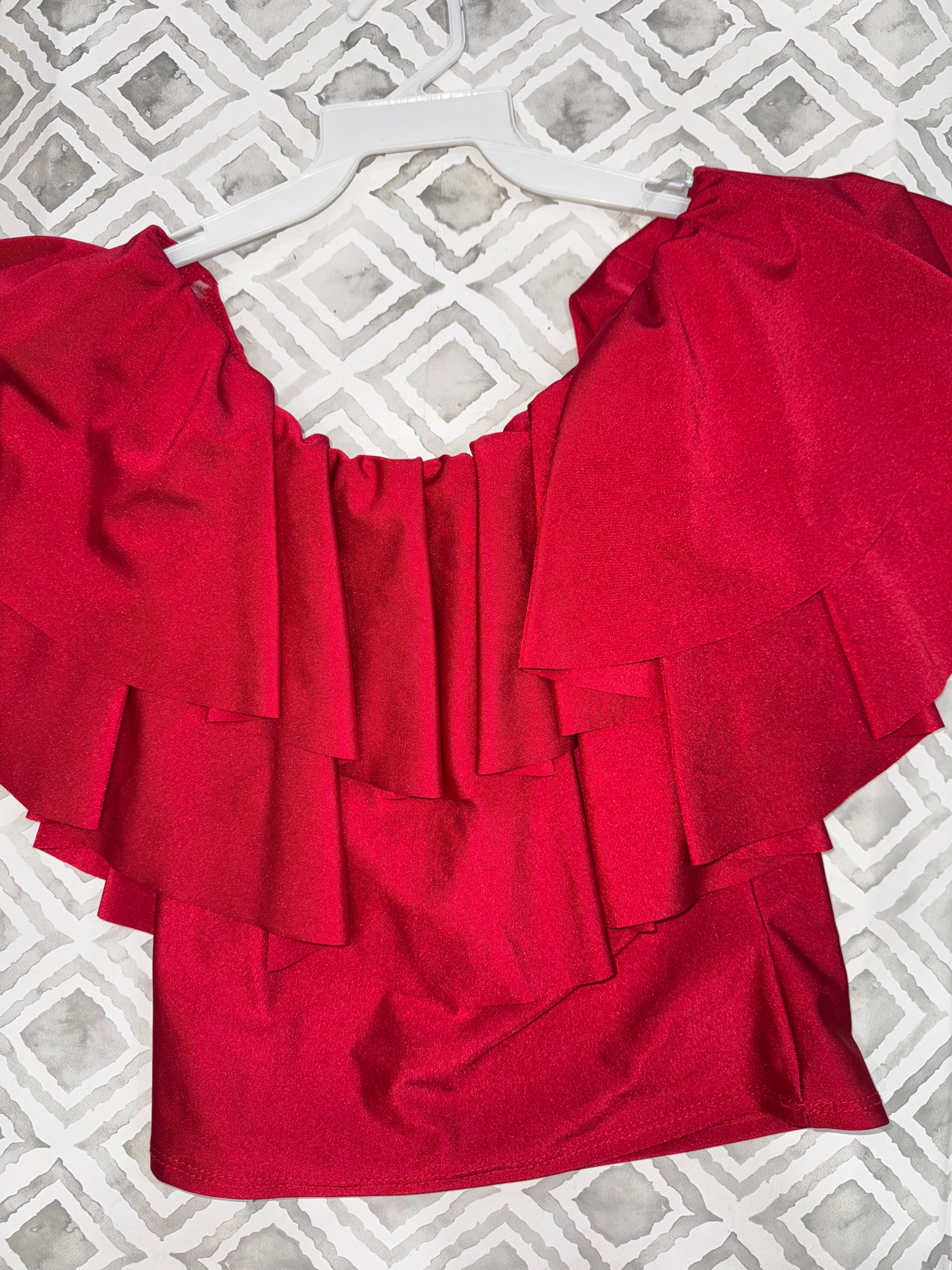 Luxe Ruffle Off-Shoulder Top