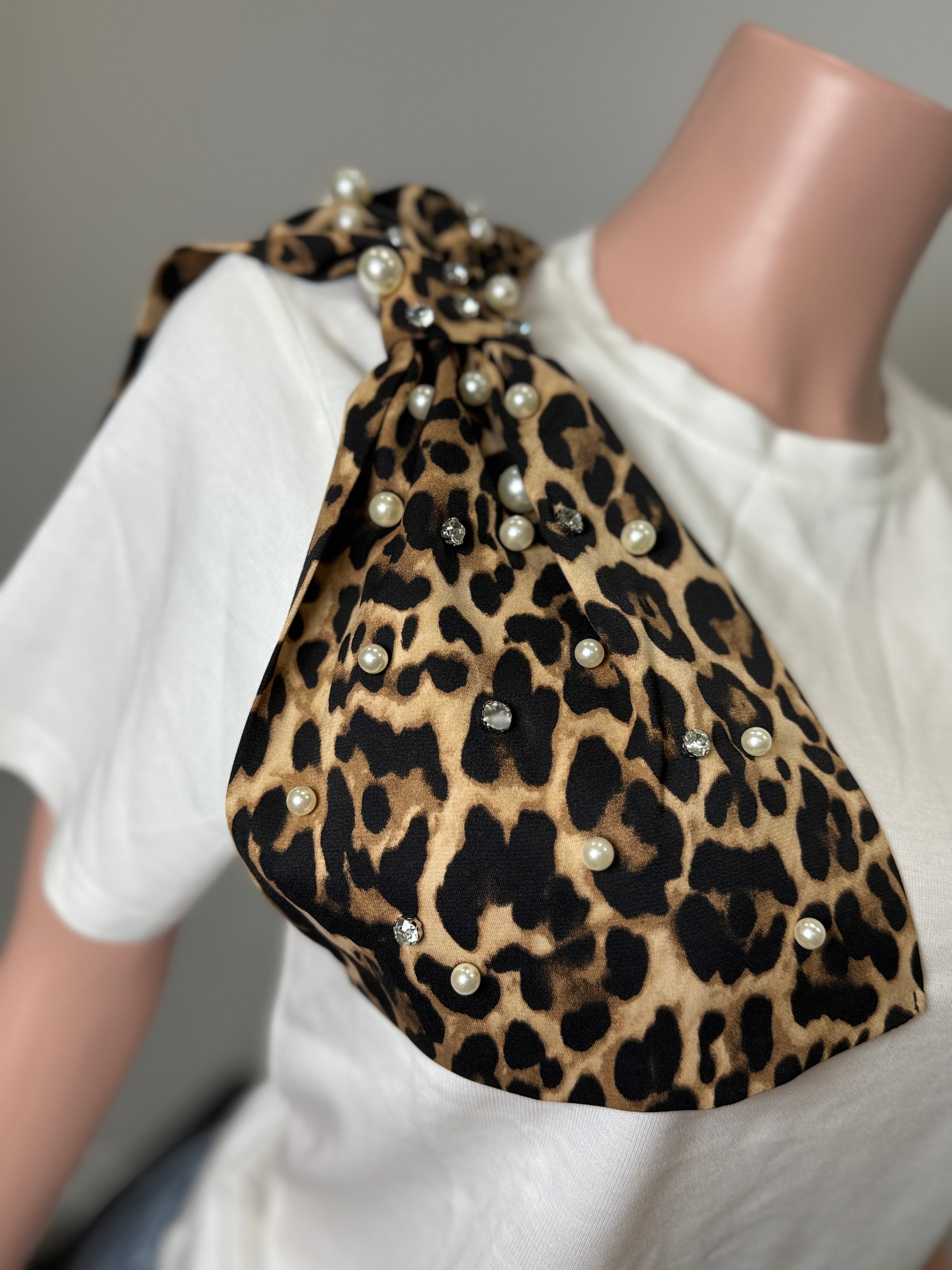 JJ9999-1 Fierce Pearl Drape Tee