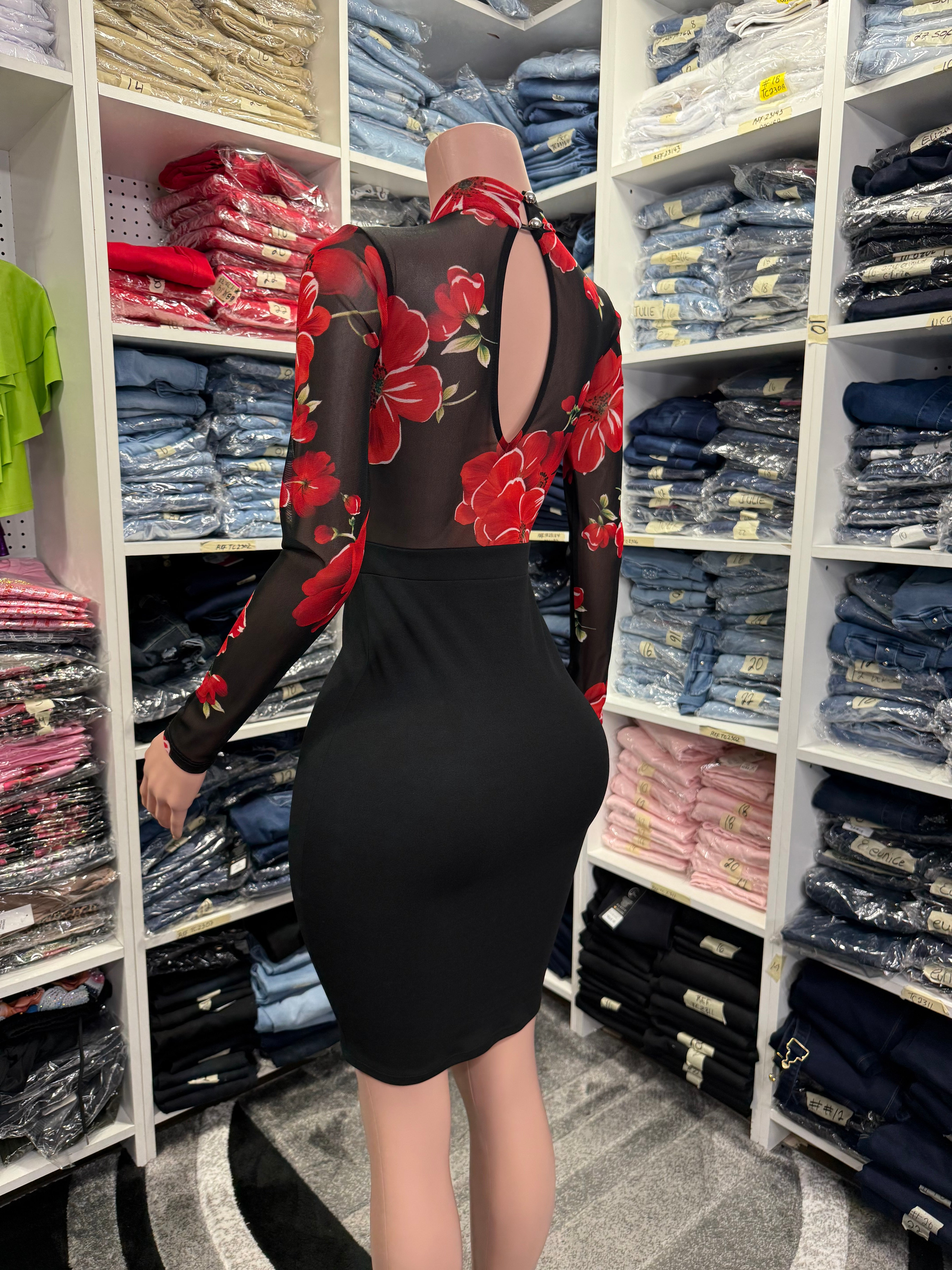 Women’s Boutique Dress Floral Design