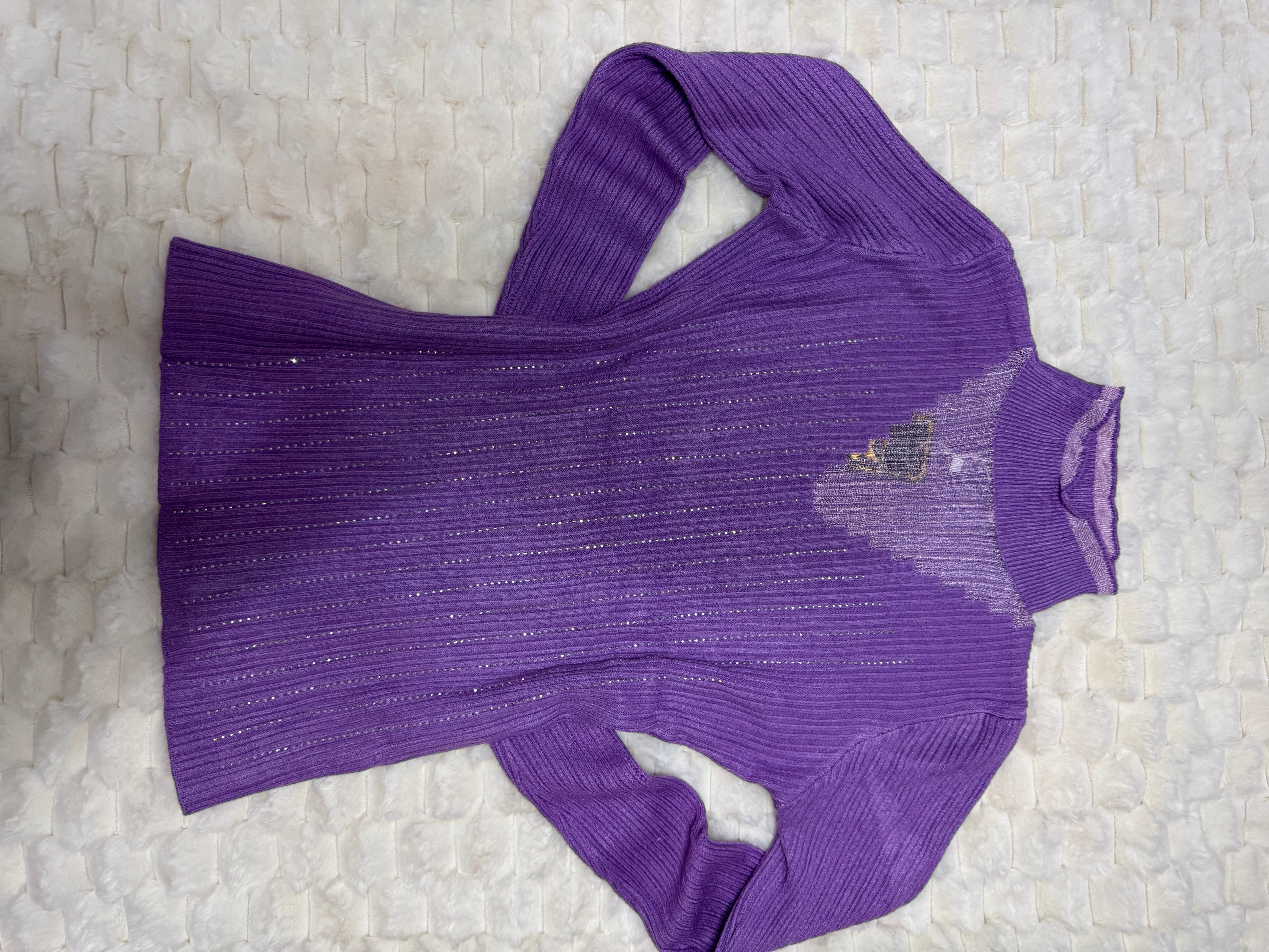 24402 Midnight Spark Ribbed Turtleneck