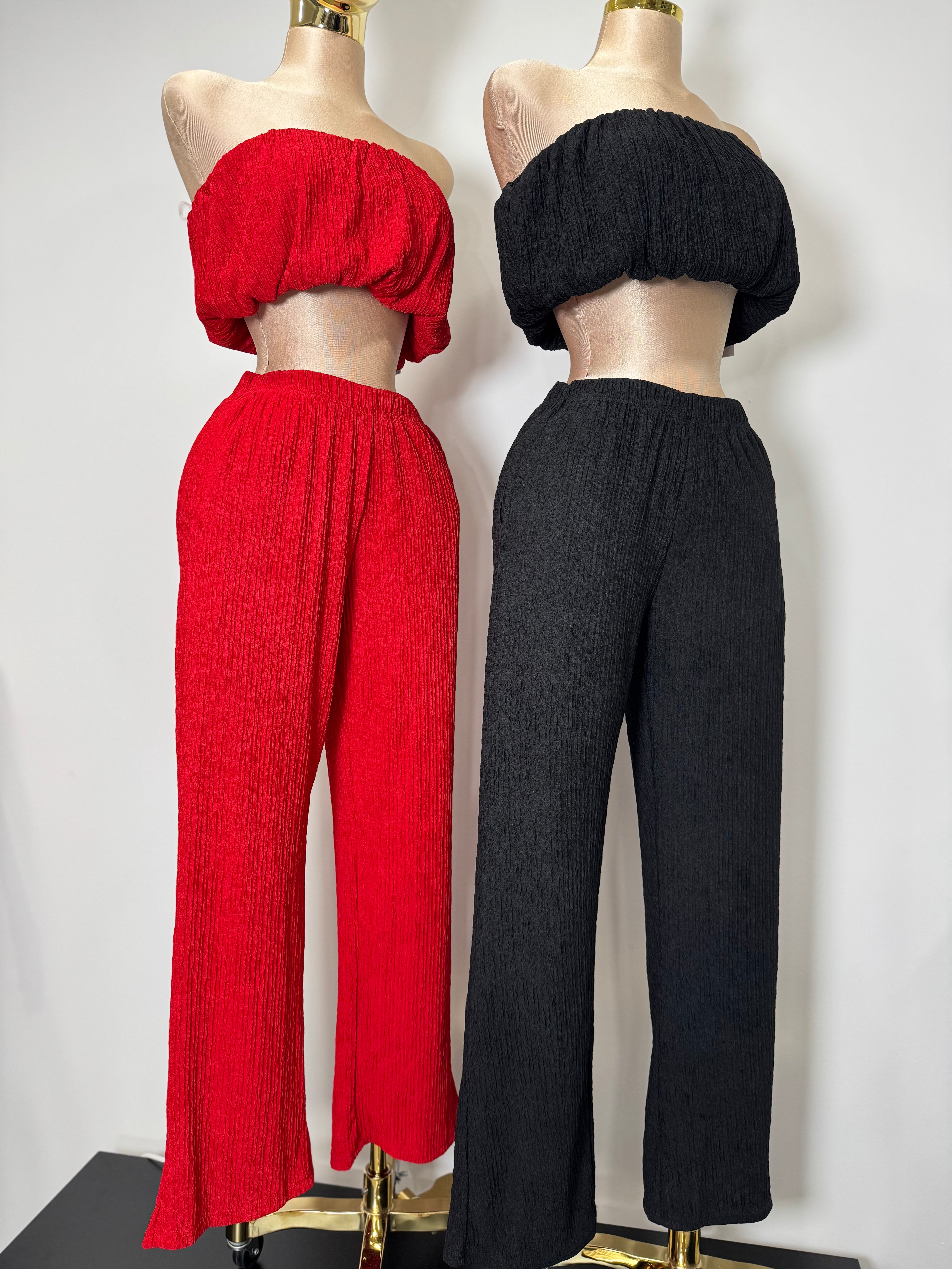 15S 2 piece Casual Cloud Vibe Bandeau Set