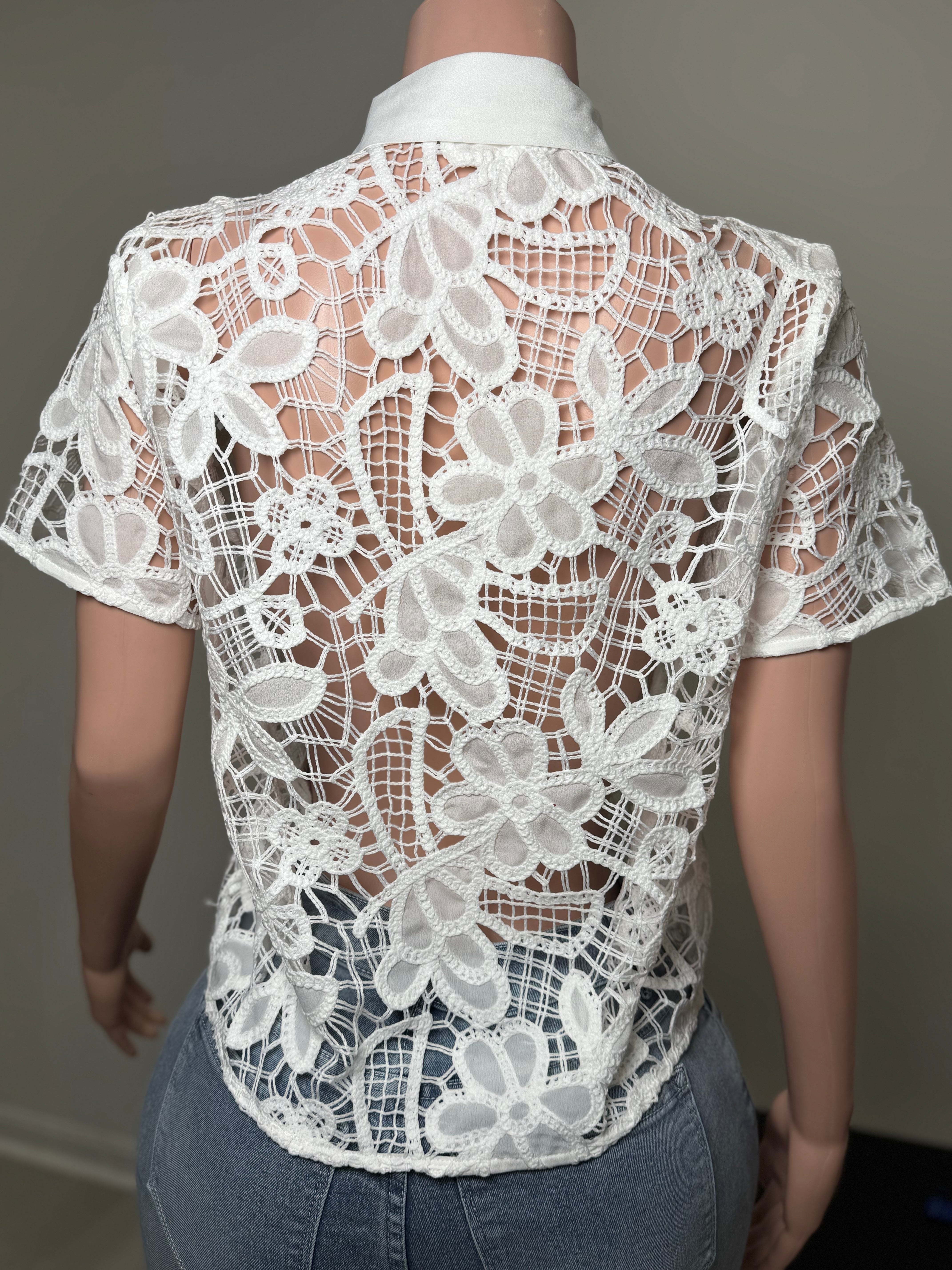 TX70853 Garden Bloom Lace Blouse