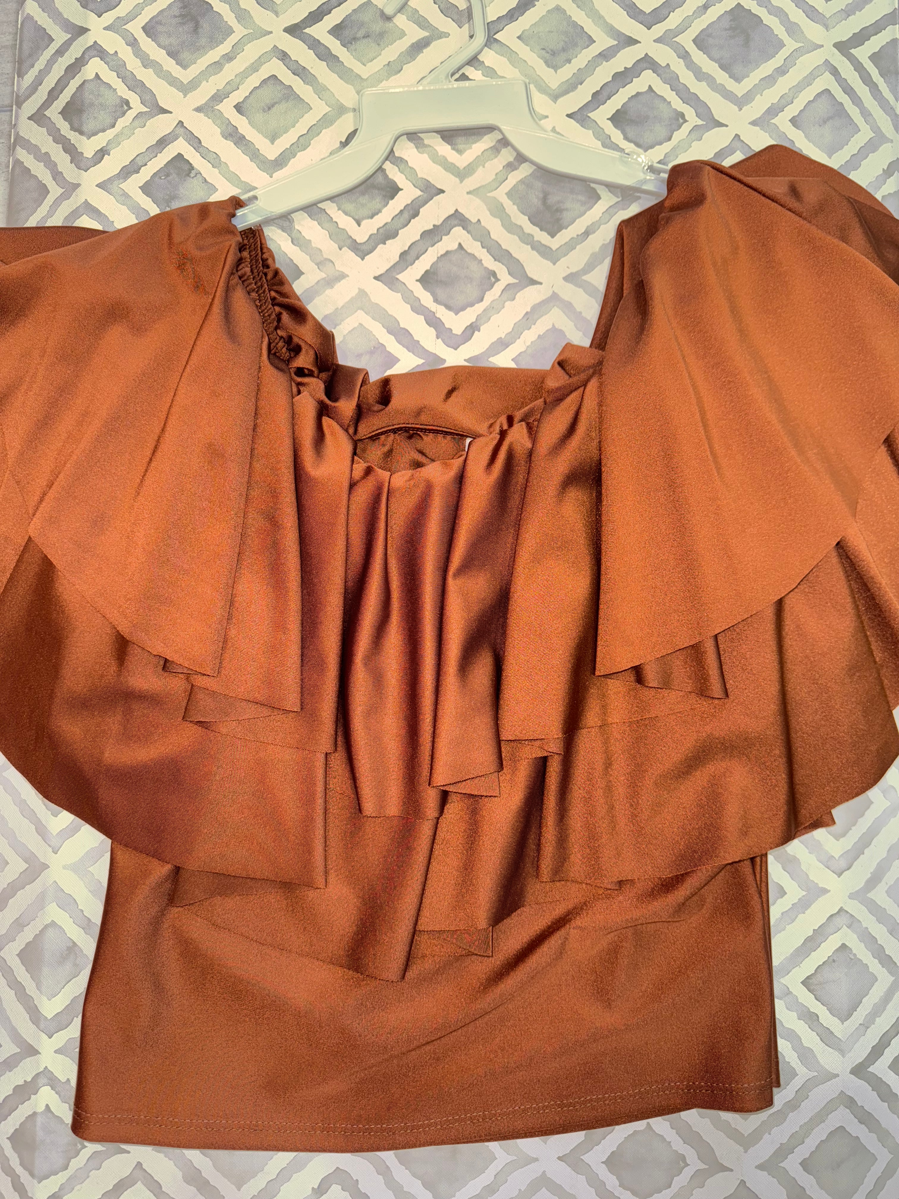 Luxe Ruffle Off-Shoulder Top