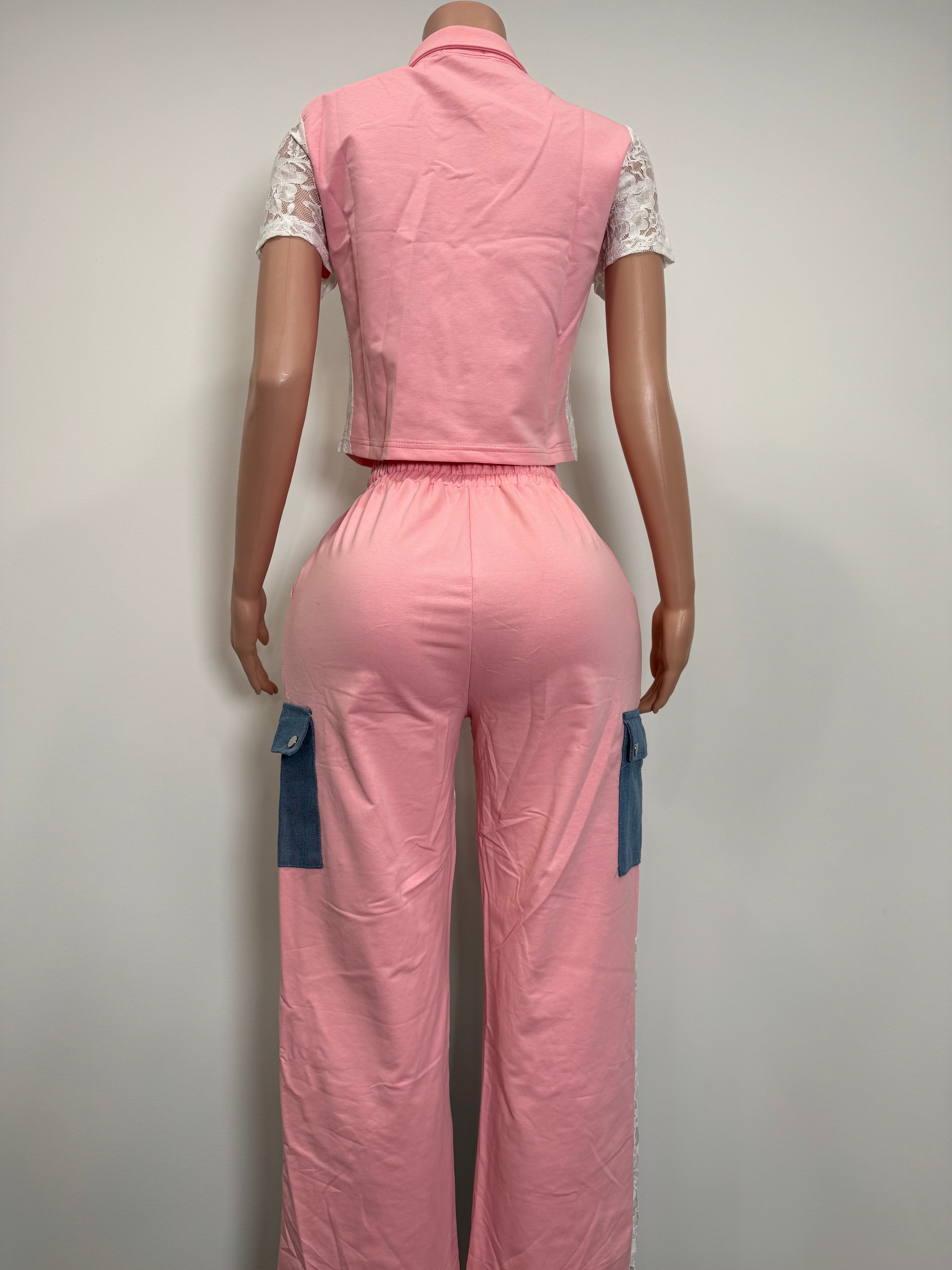 D1003 Lace Patchwork Utility Set