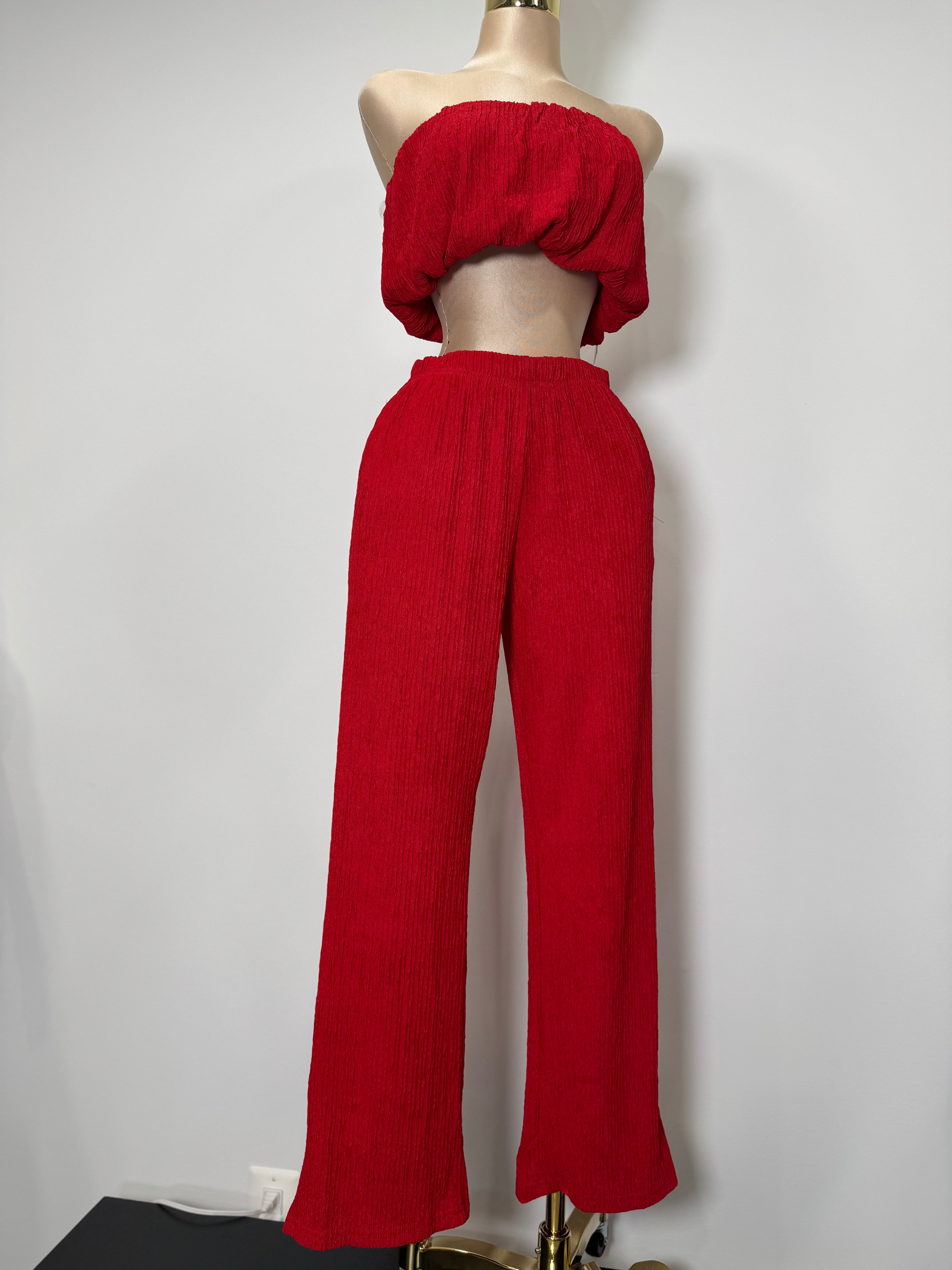 15S 2 piece Casual Cloud Vibe Bandeau Set