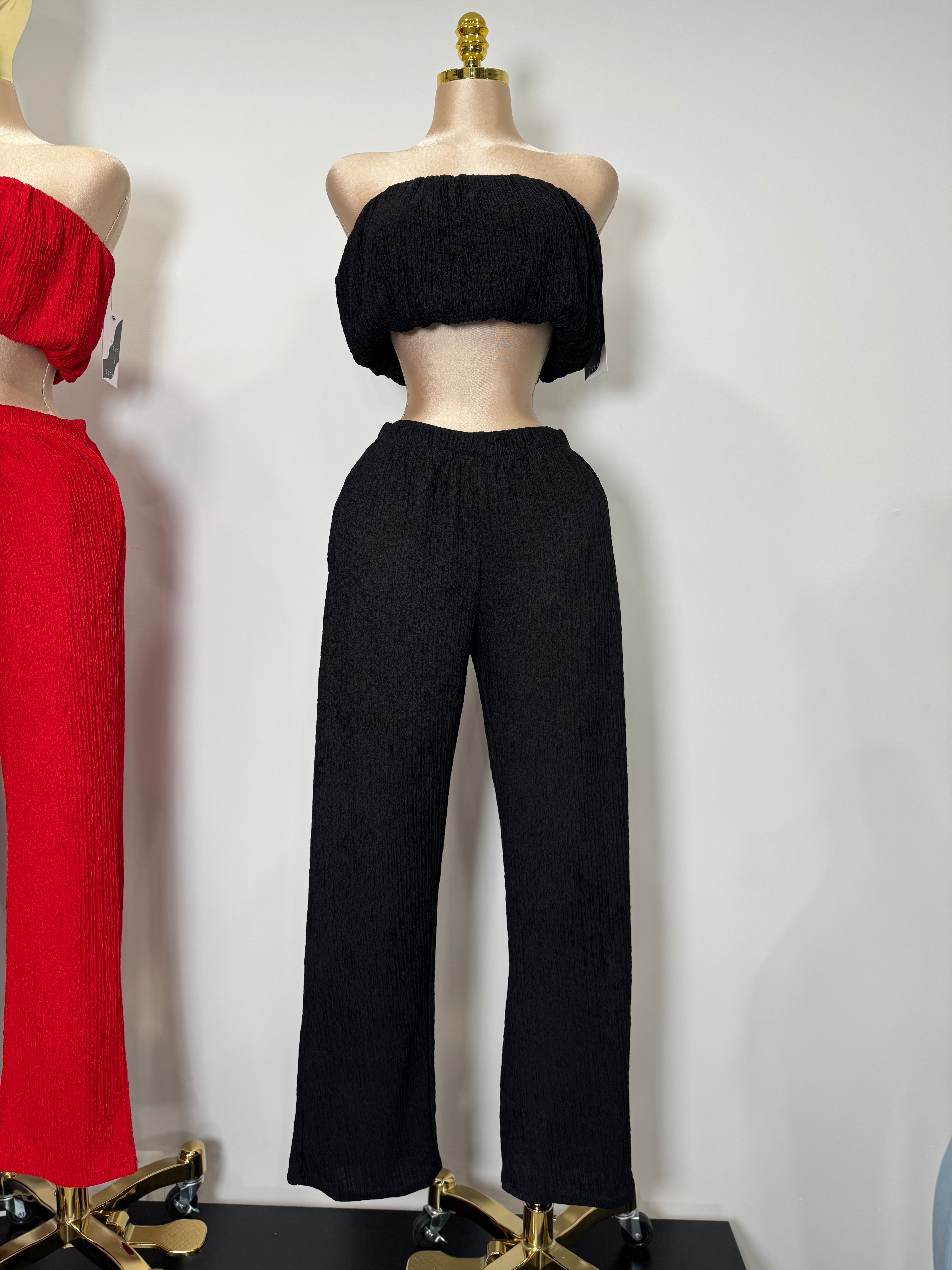 15S 2 piece Casual Cloud Vibe Bandeau Set