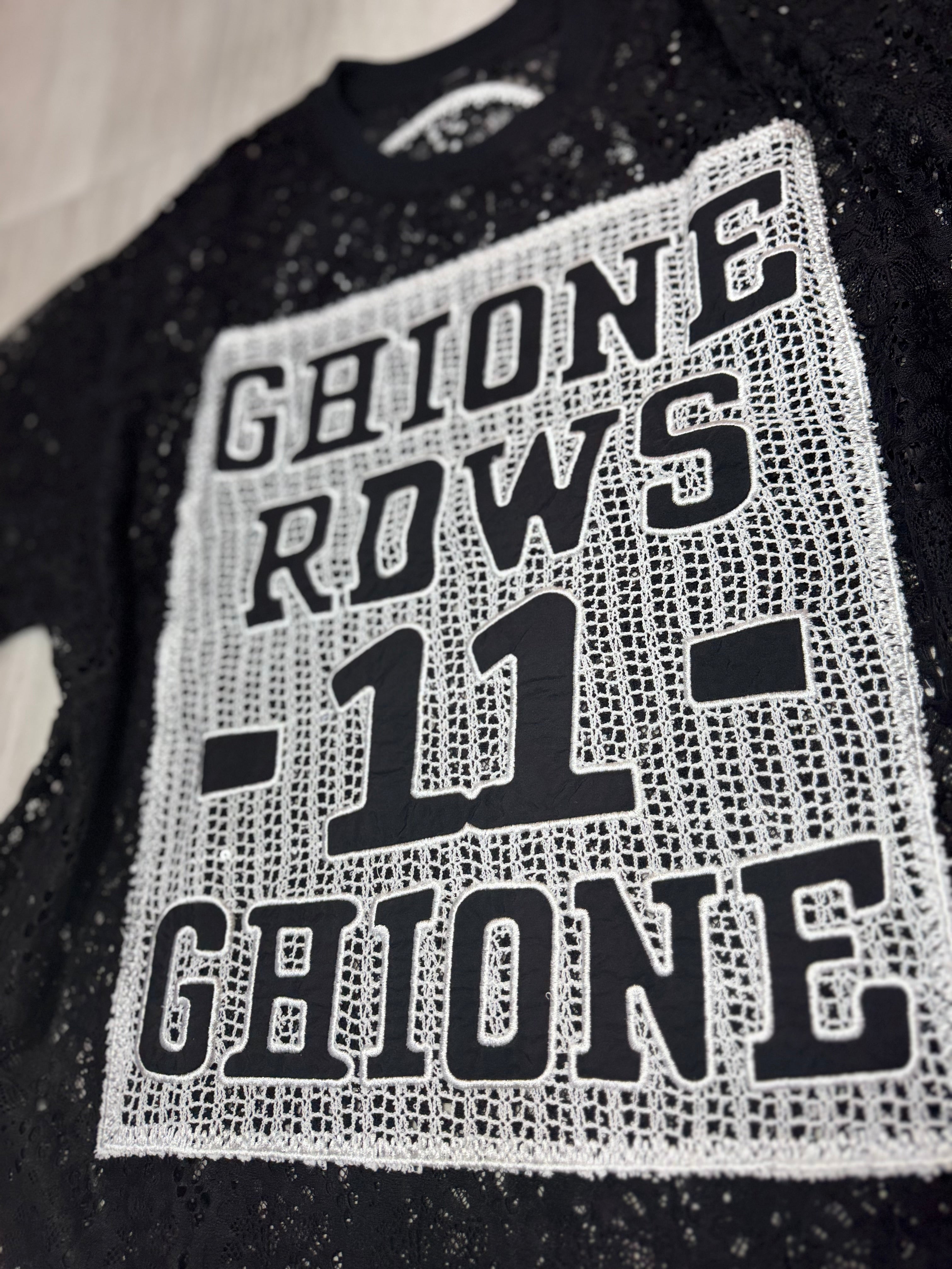 3382 Urban Lace Varsity Tee Number “11” Design