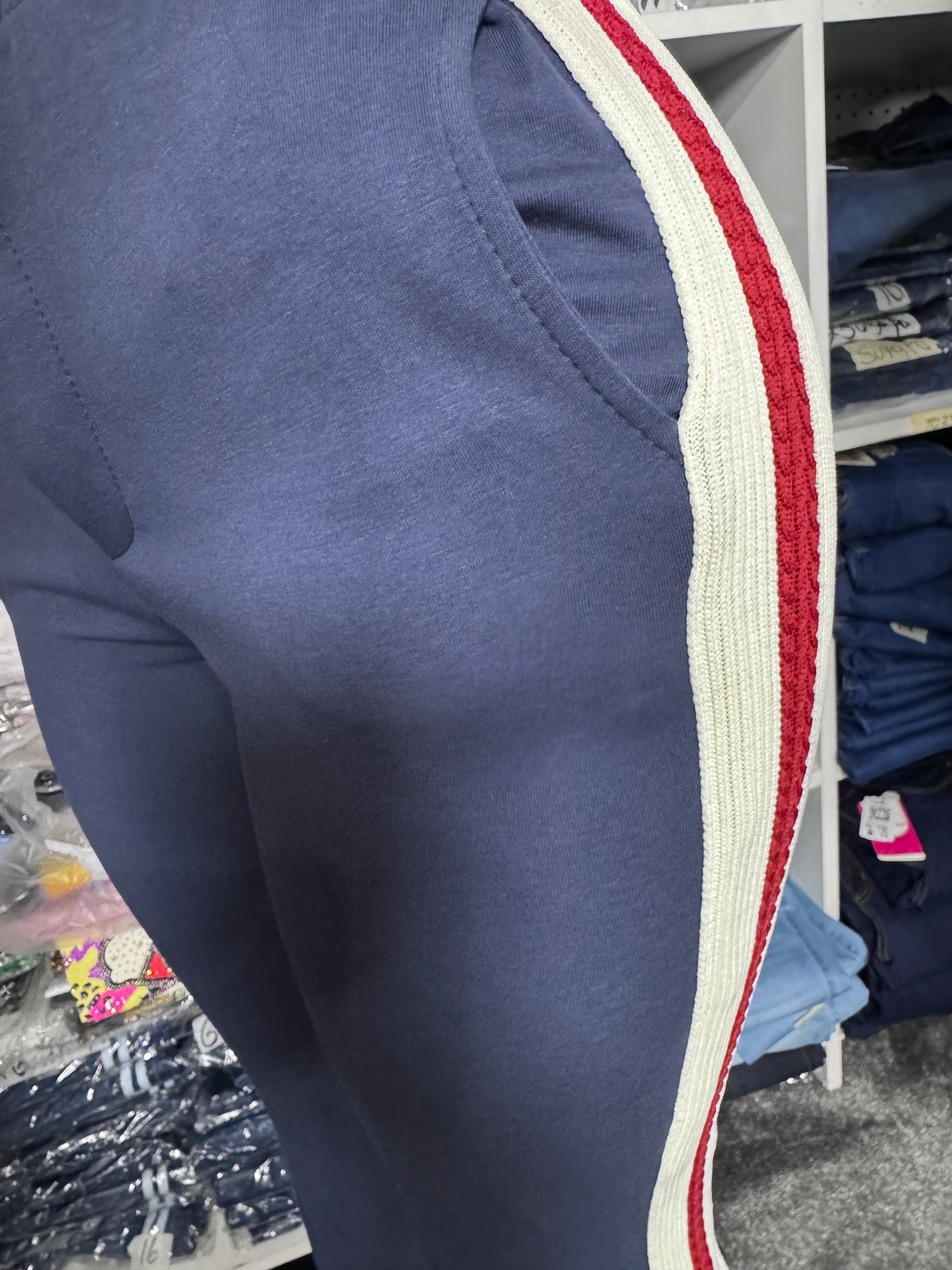 20021 2 Piece Sports Set Alondra design Short Sleeve Zip Up & Pants