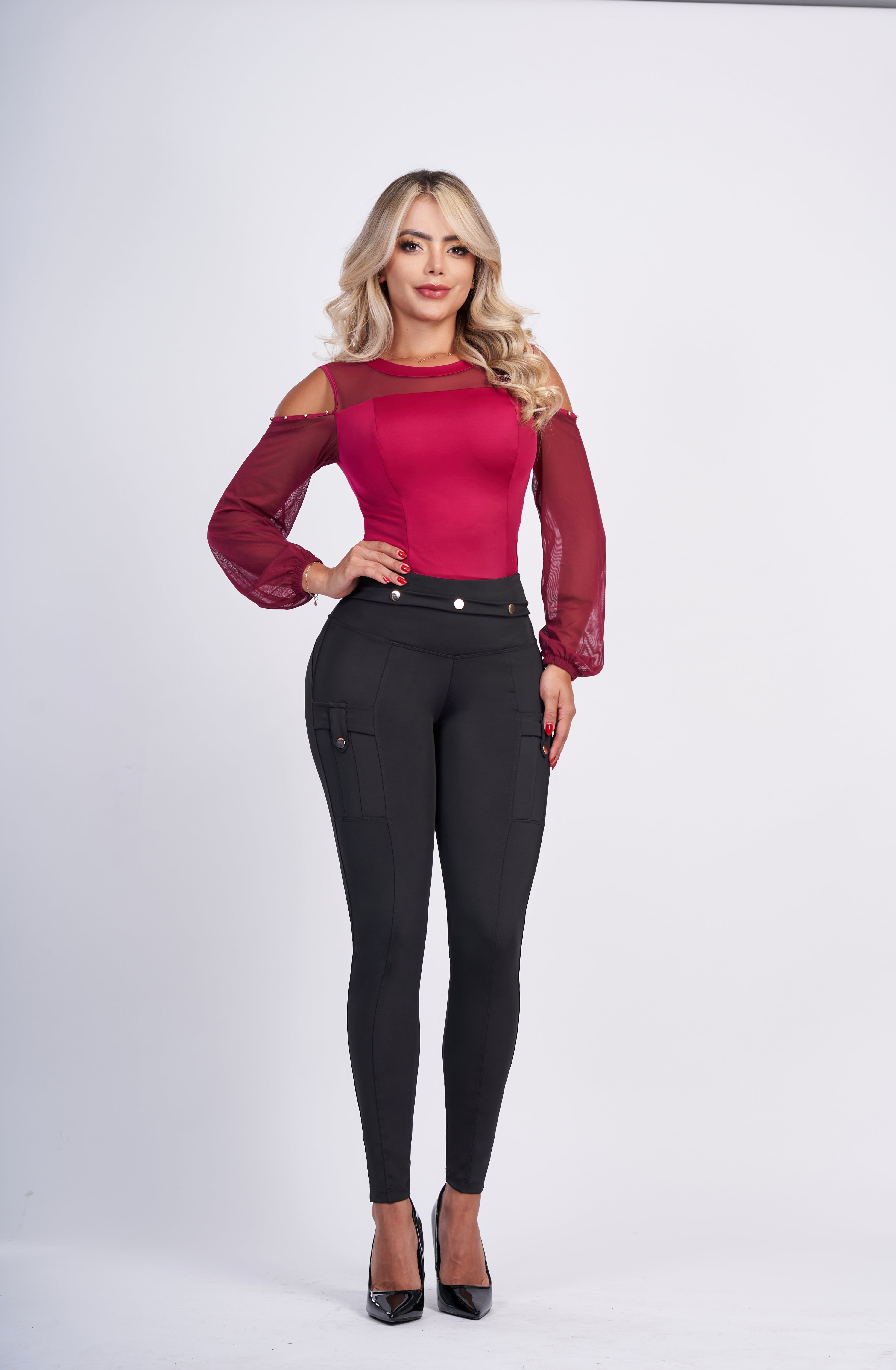 20108 Colombian Leggings with internal girdle BBL