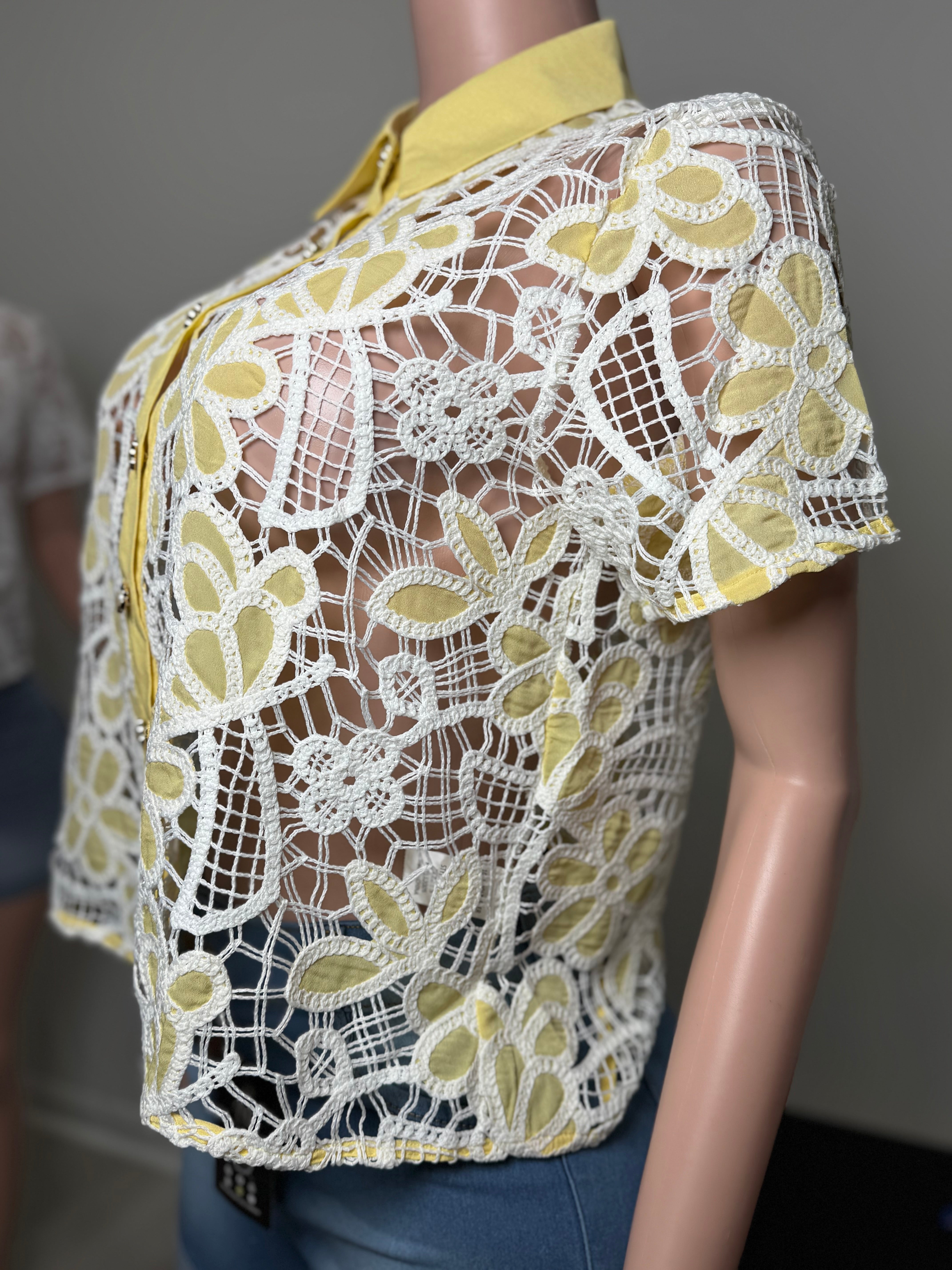 TX70853 Garden Bloom Lace Blouse