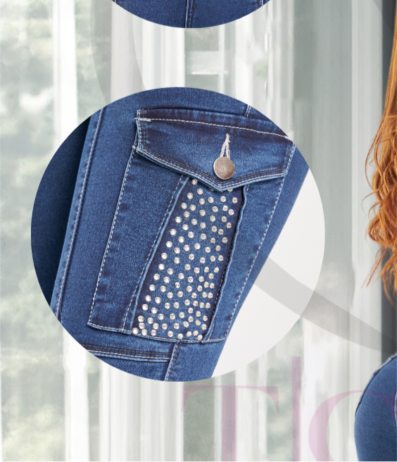 Shadia Colombian Jean with Internal Girdle style 180 panty | 1 button design