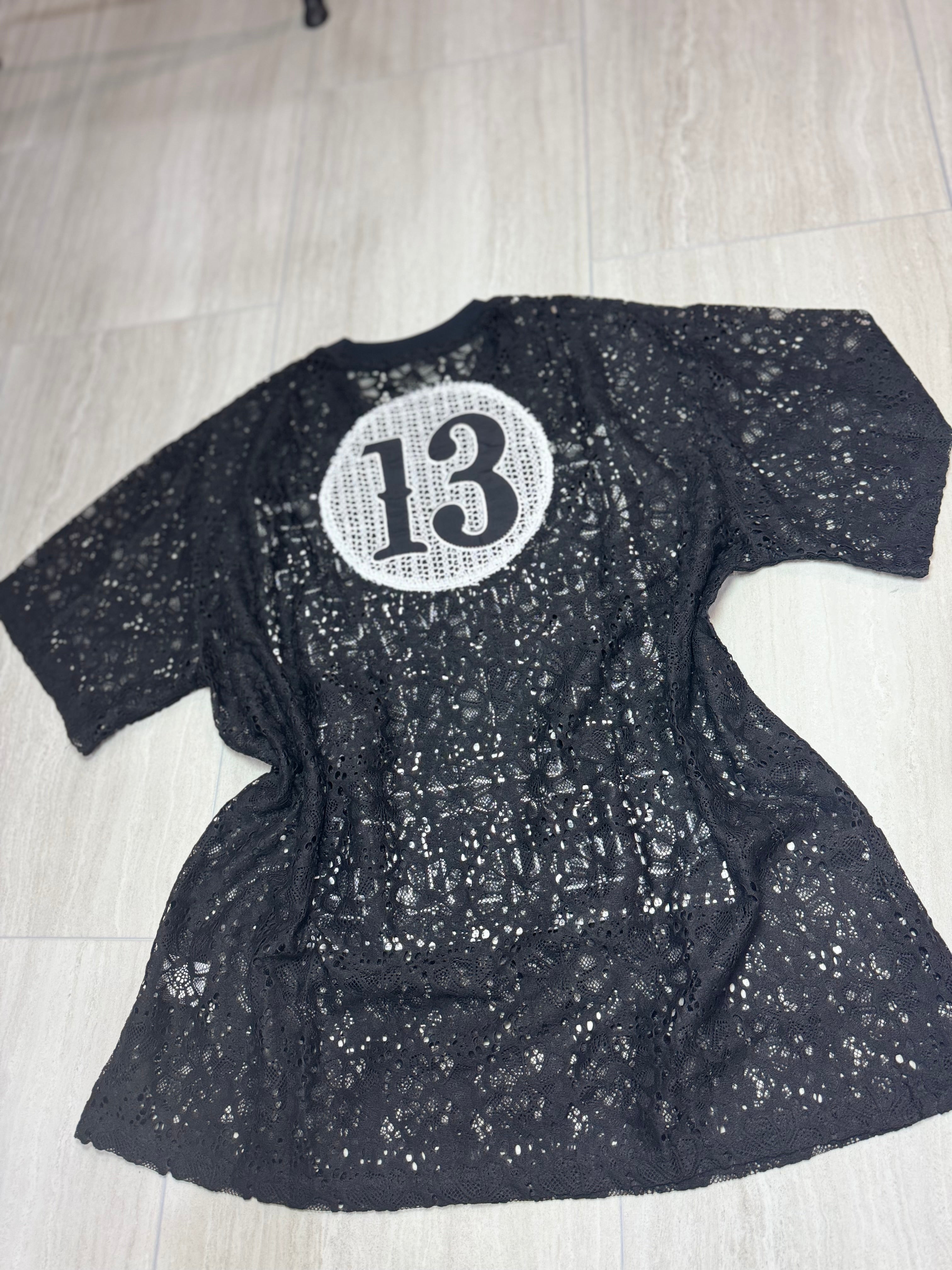 3382 Urban Lace Varsity Tee Number “11” Design