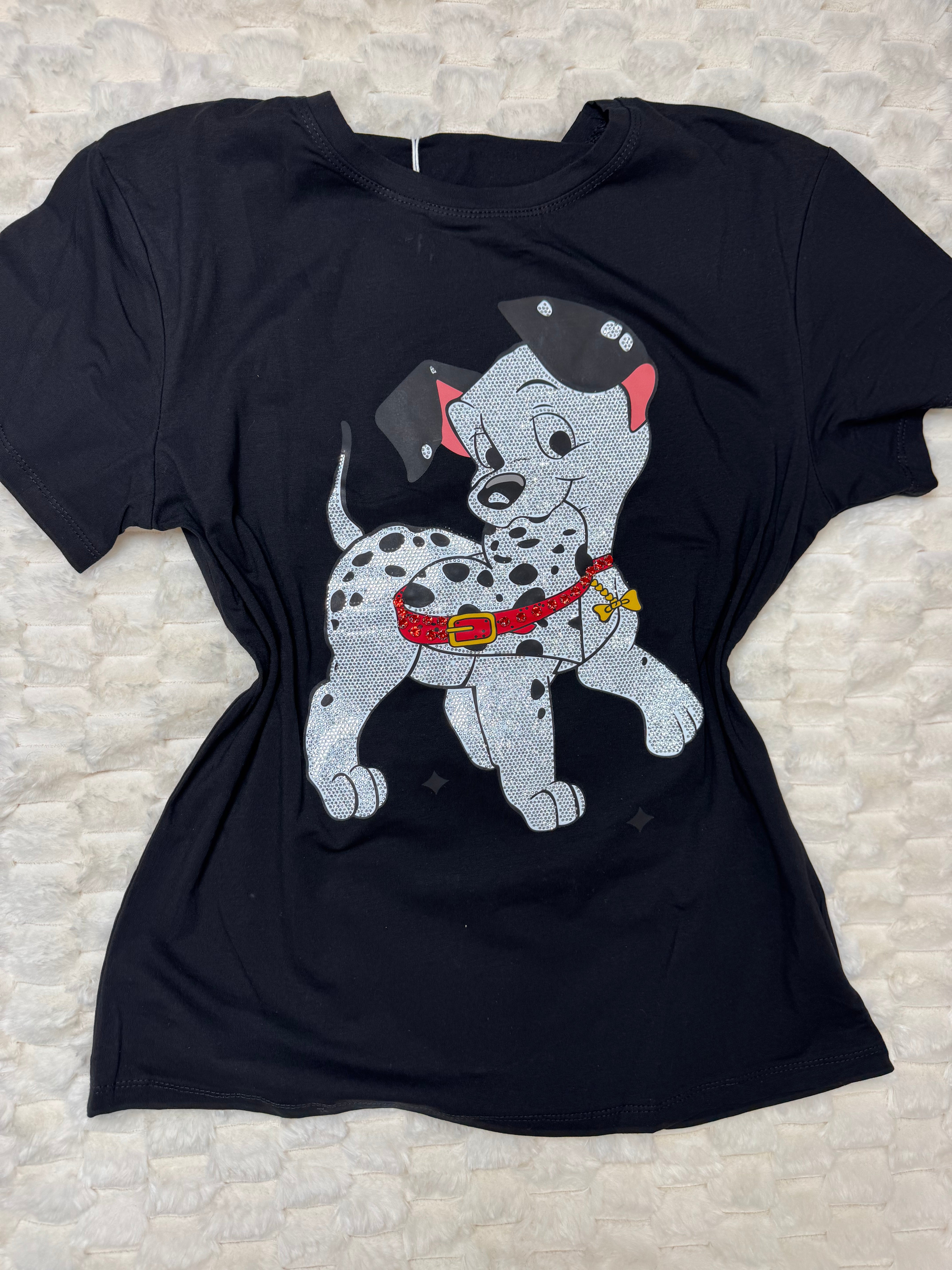 #173 T-Shirt Spotted Style Dalmatian Graphic Tee