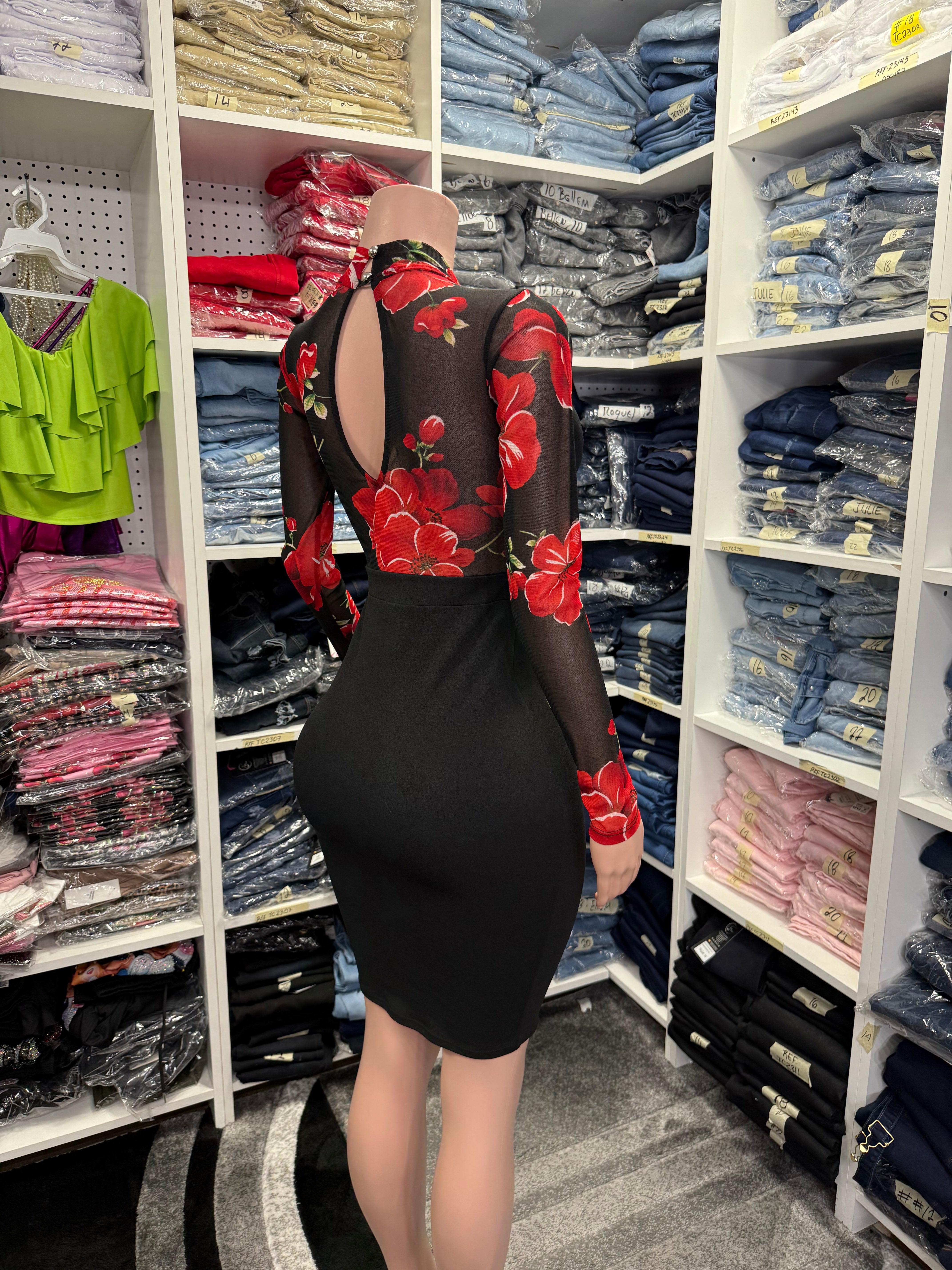 Women’s Boutique Dress Floral Design