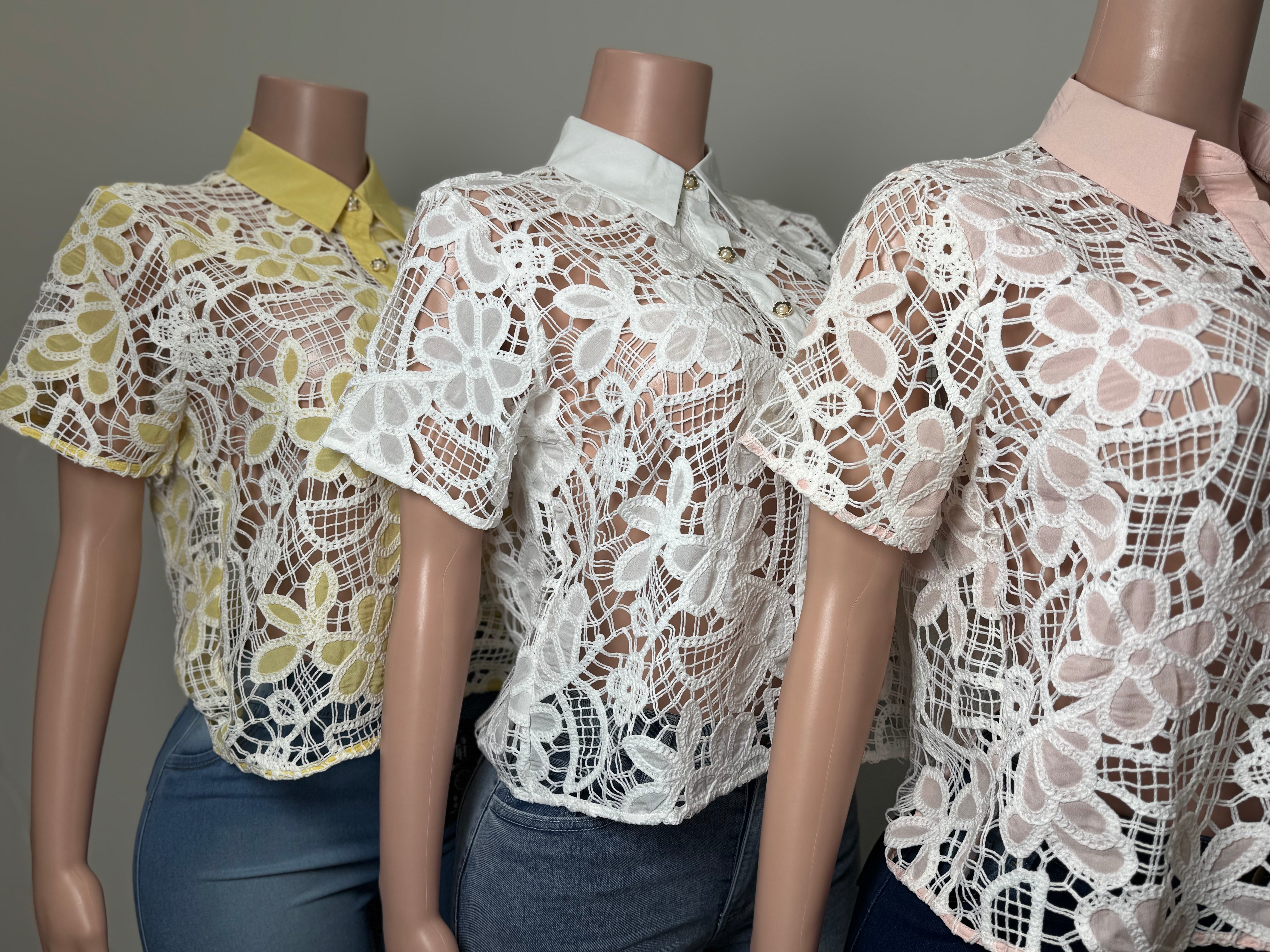 TX70853 Garden Bloom Lace Blouse