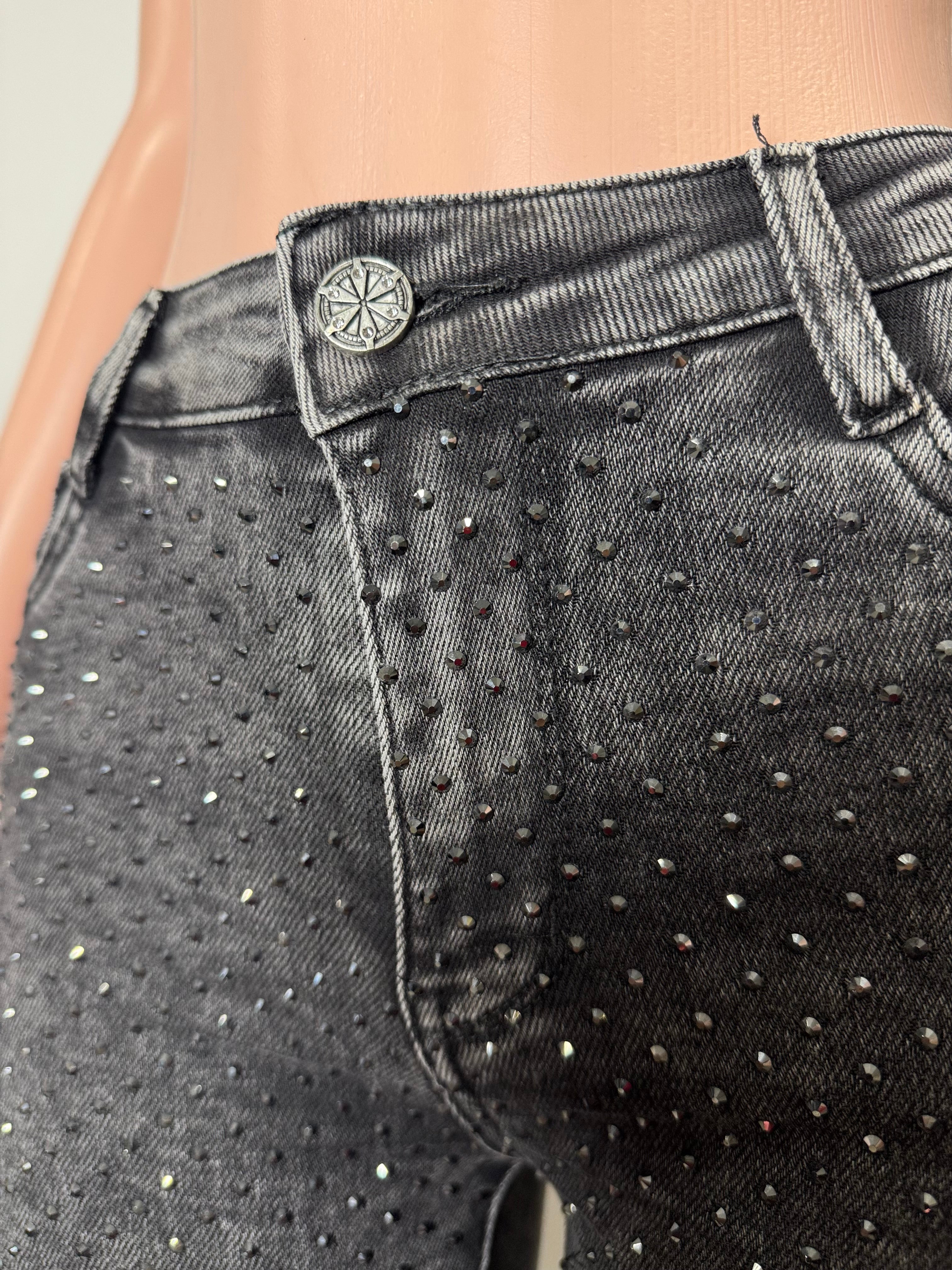 G42-3-A Midnight Sparkle Skinny Jeans