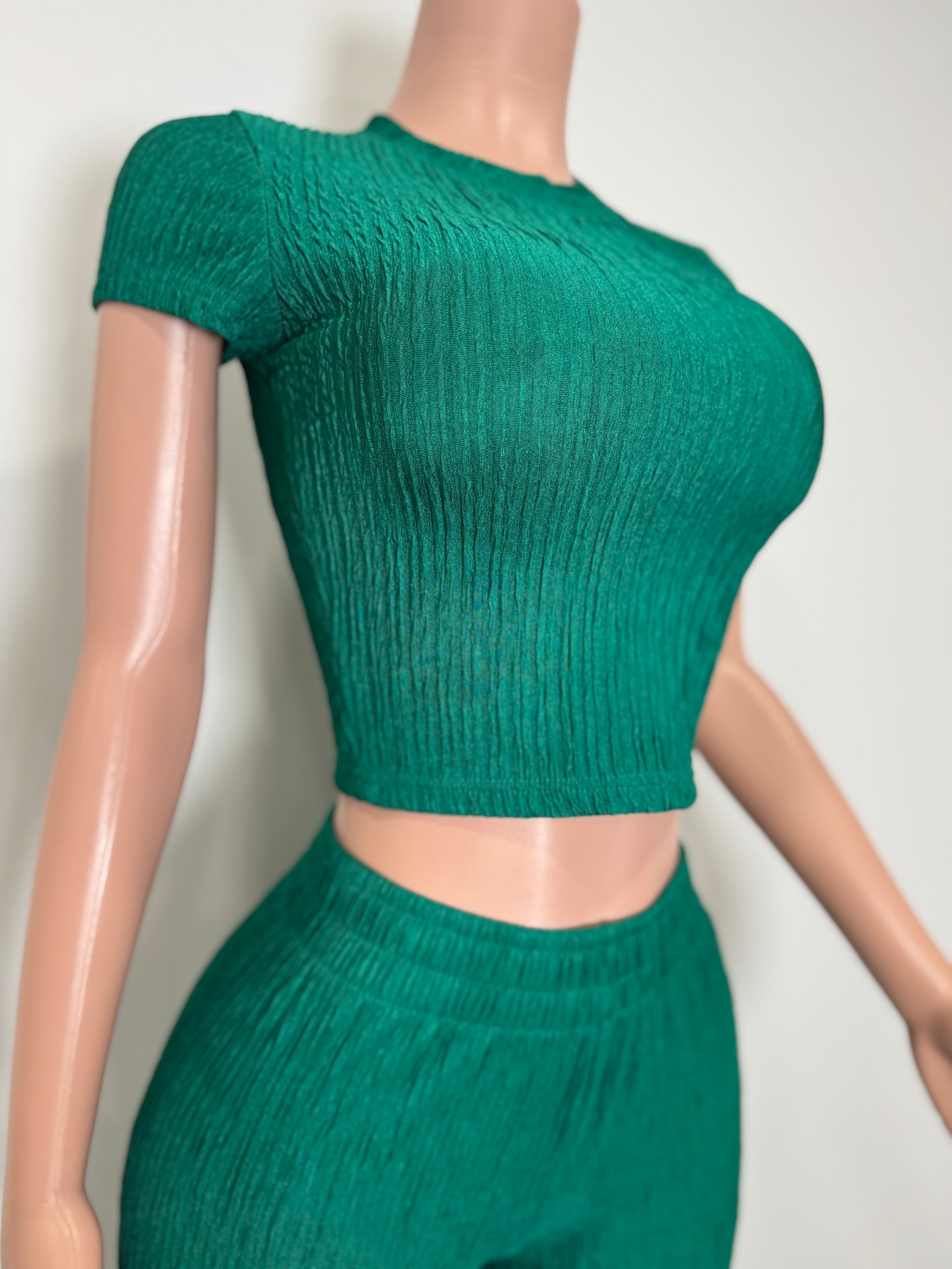 IRIS-19S 2 Piece Summer Party Casual Set Midnight Texture Lounge Set