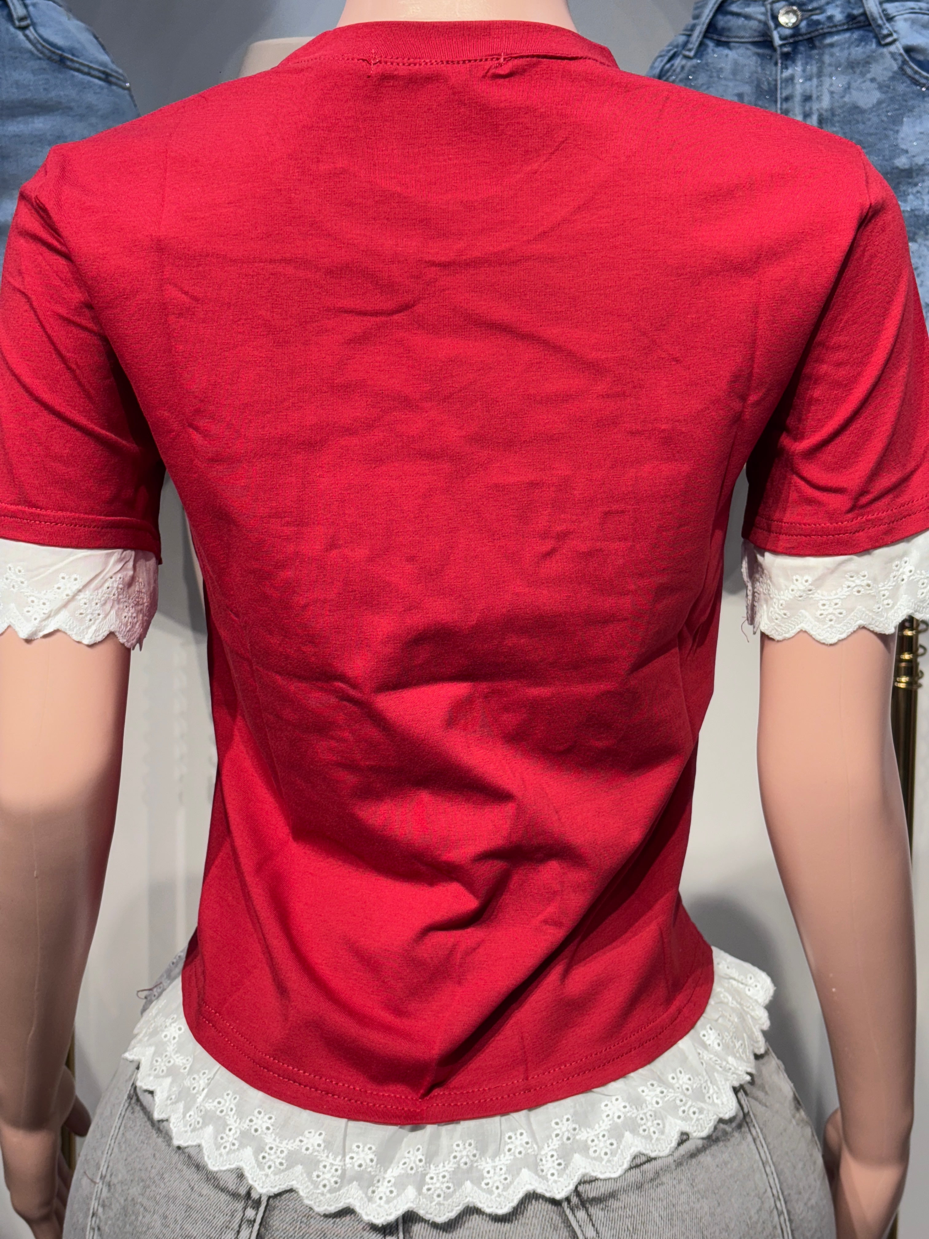 32240 Laced Up Motivation Tee with Bow