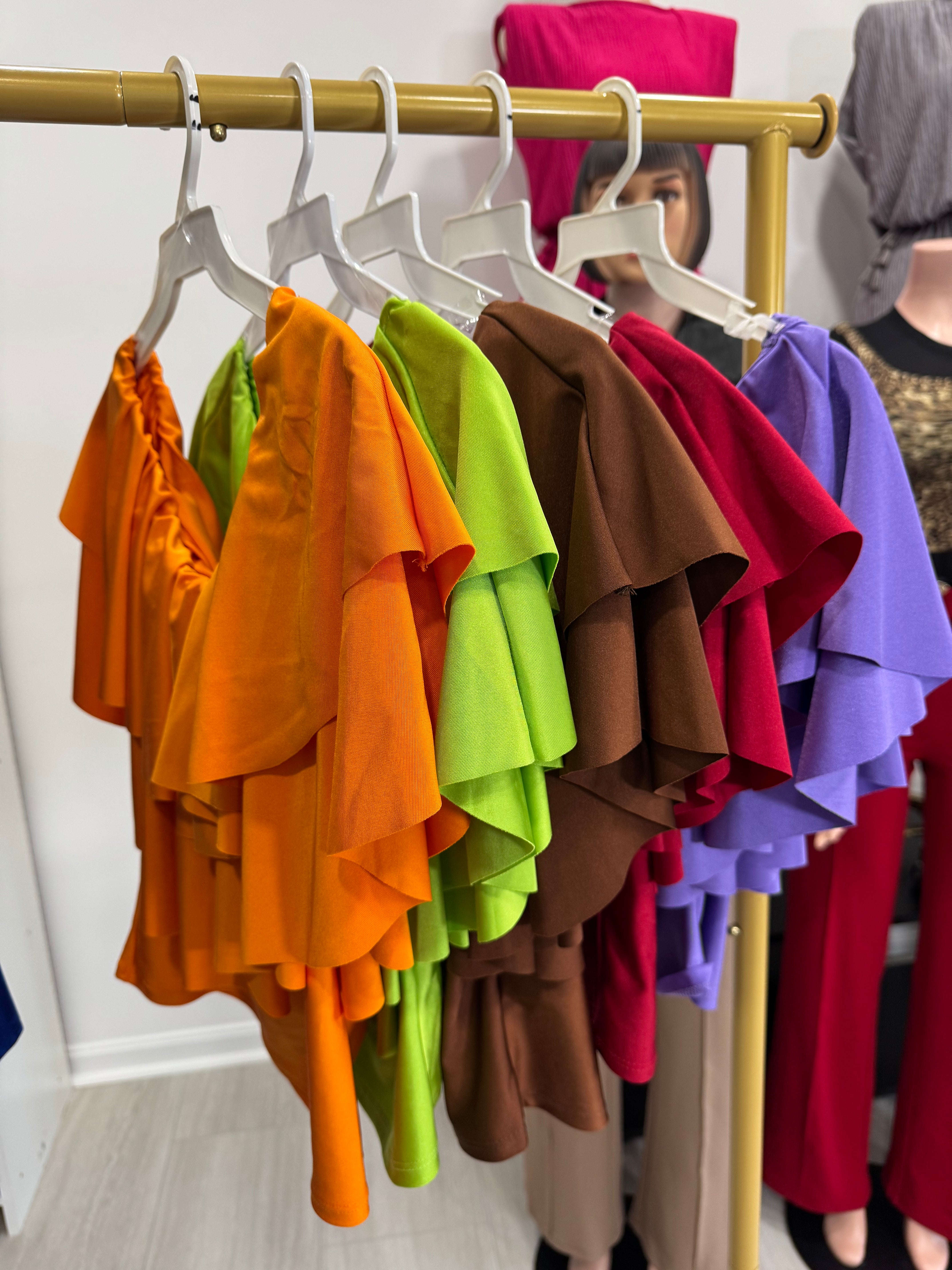 Luxe Ruffle Off-Shoulder Top