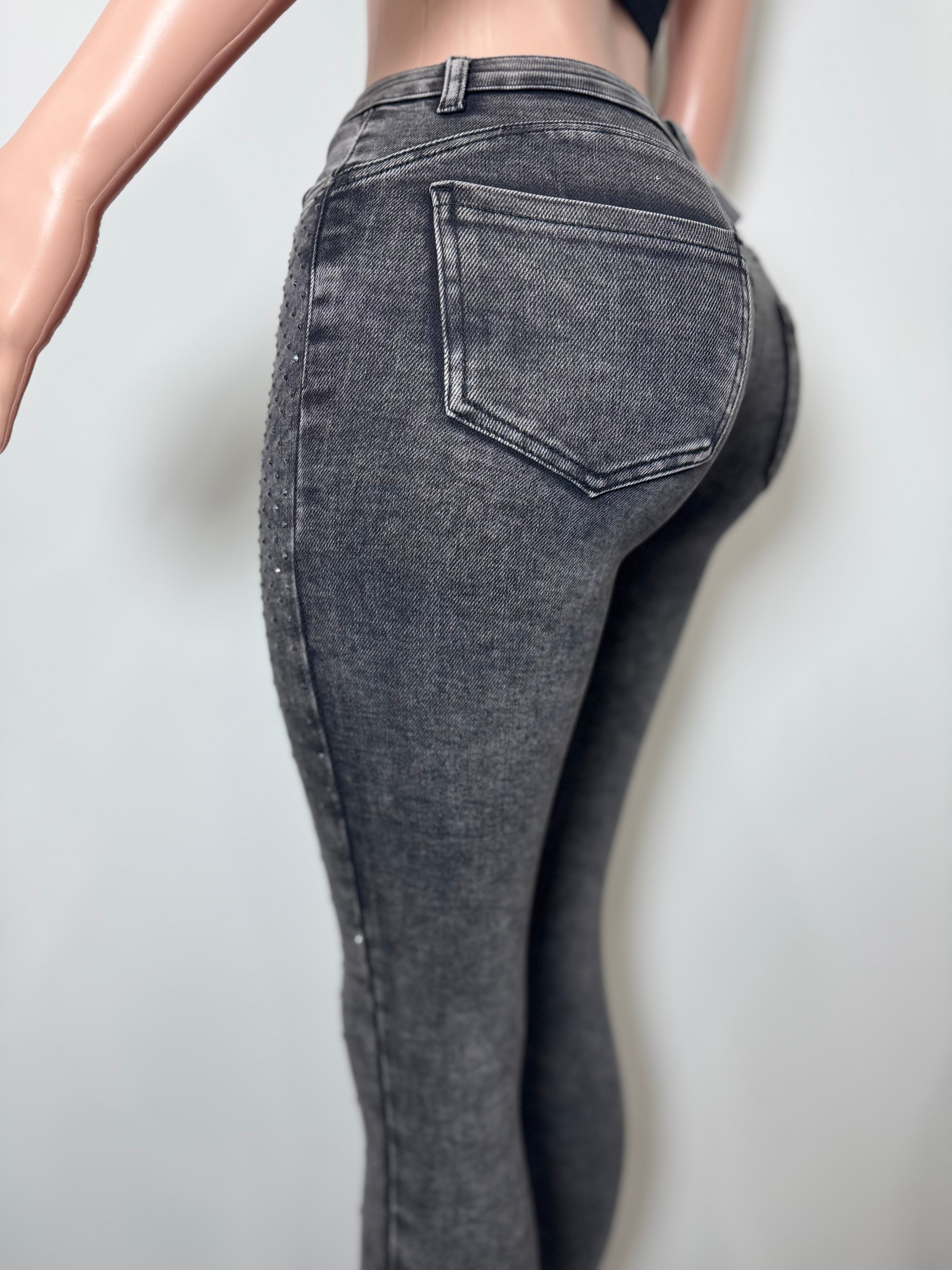 G42-3-A Midnight Sparkle Skinny Jeans