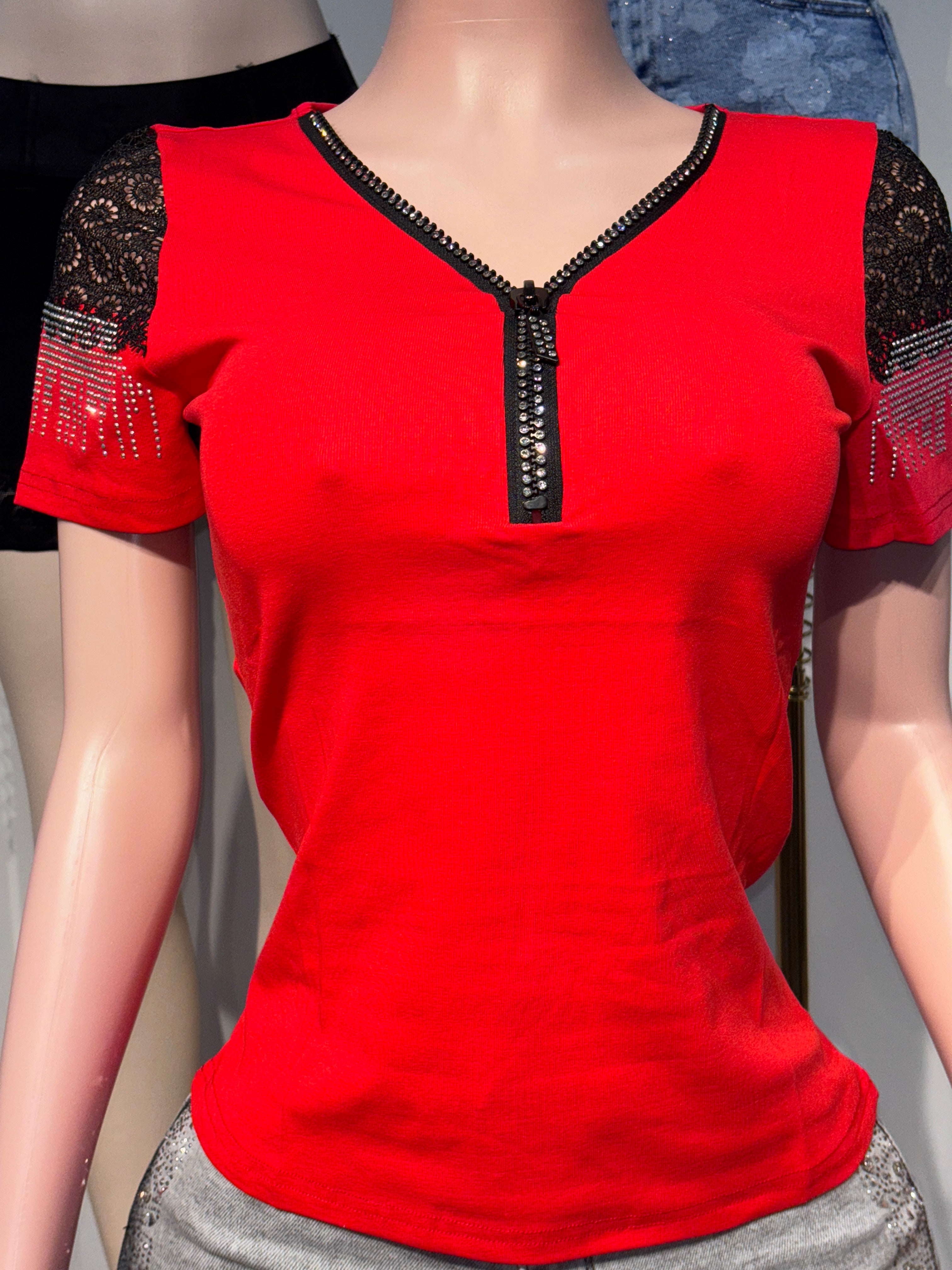 1155 Fierce Detail 1/4 Zip Tee