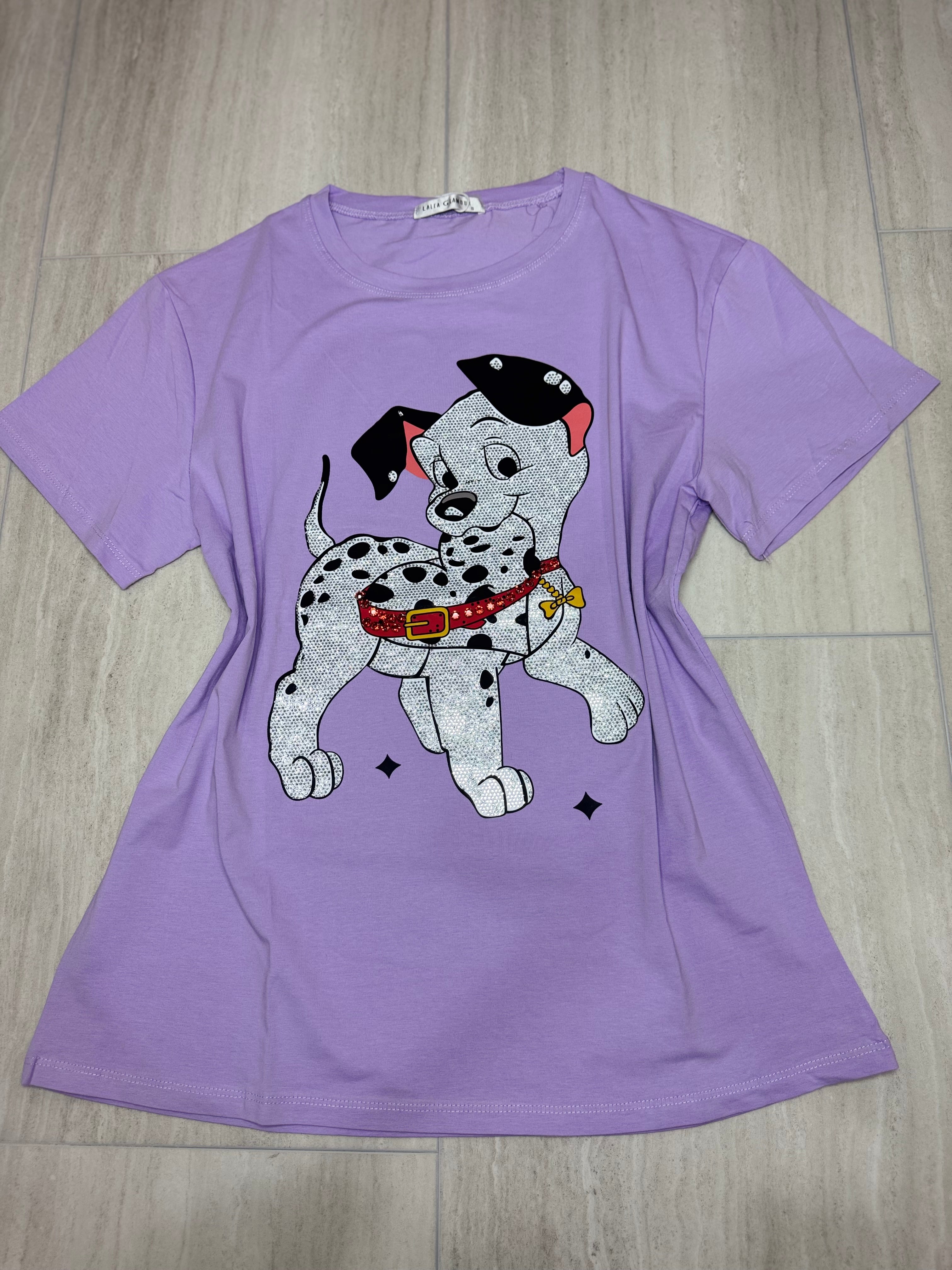 #173 T-Shirt Spotted Style Dalmatian Graphic Tee