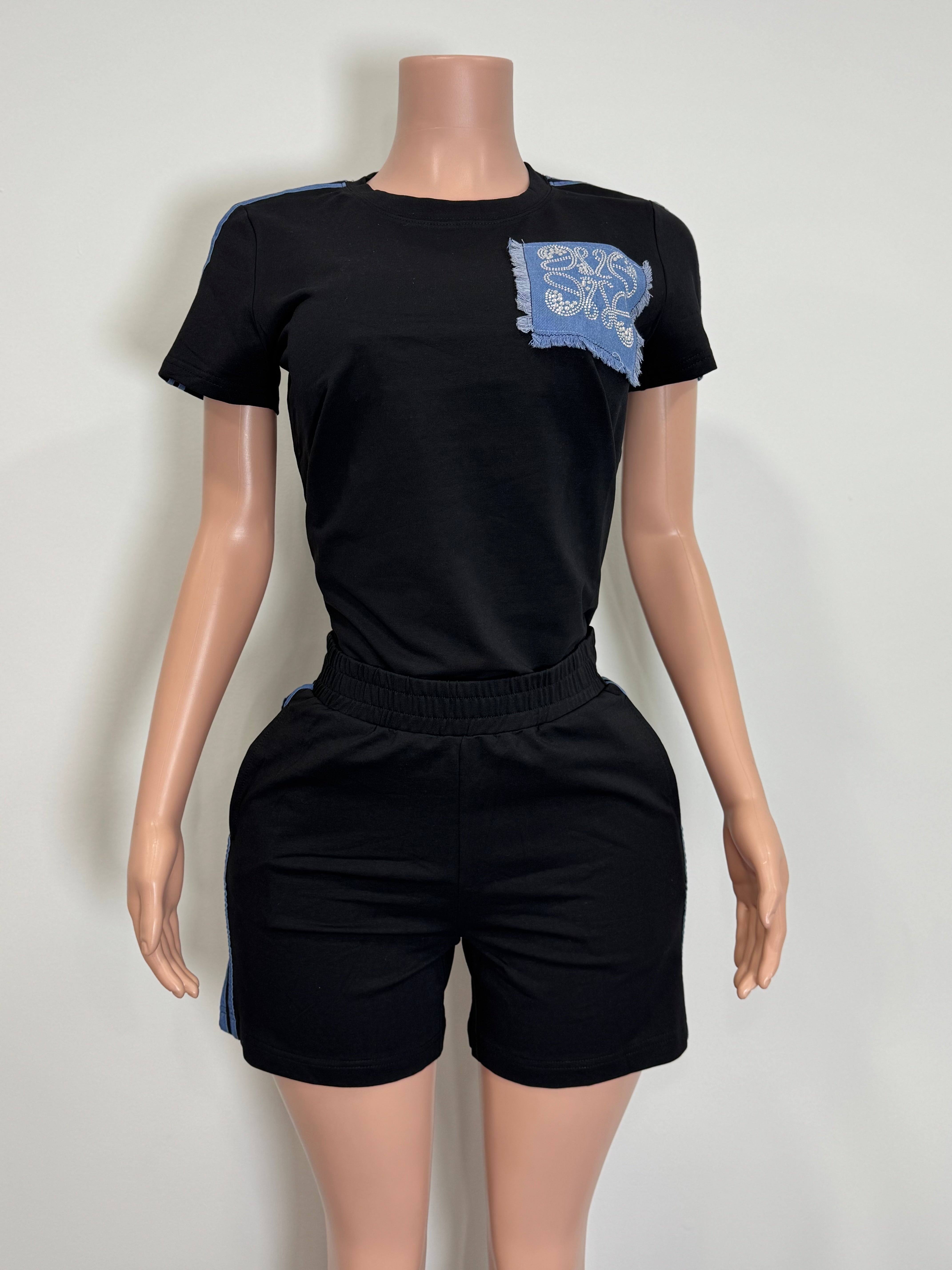 N1542 Denim Patch Street Set