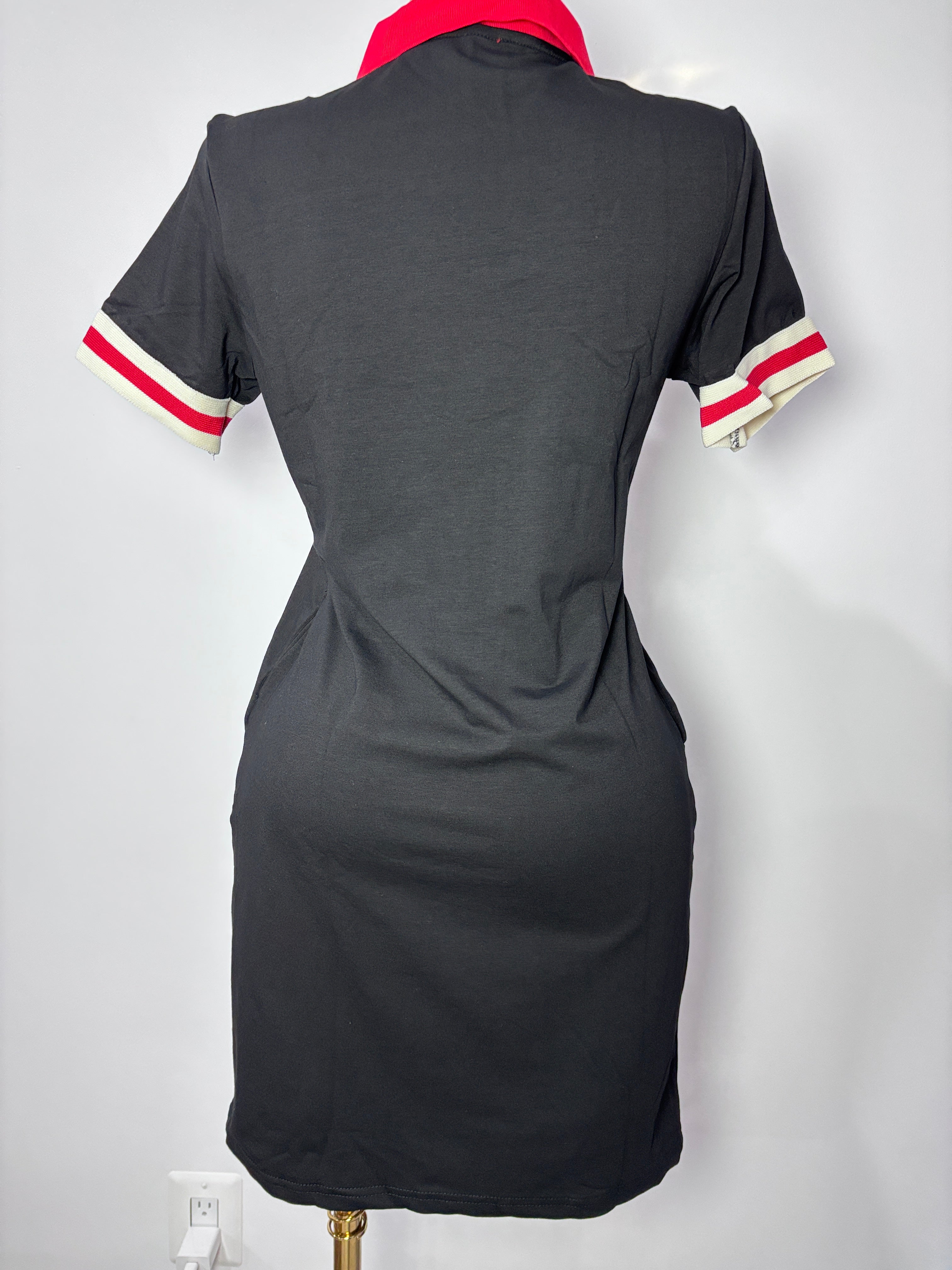 A9608 Varsity Chic Polo Dress
