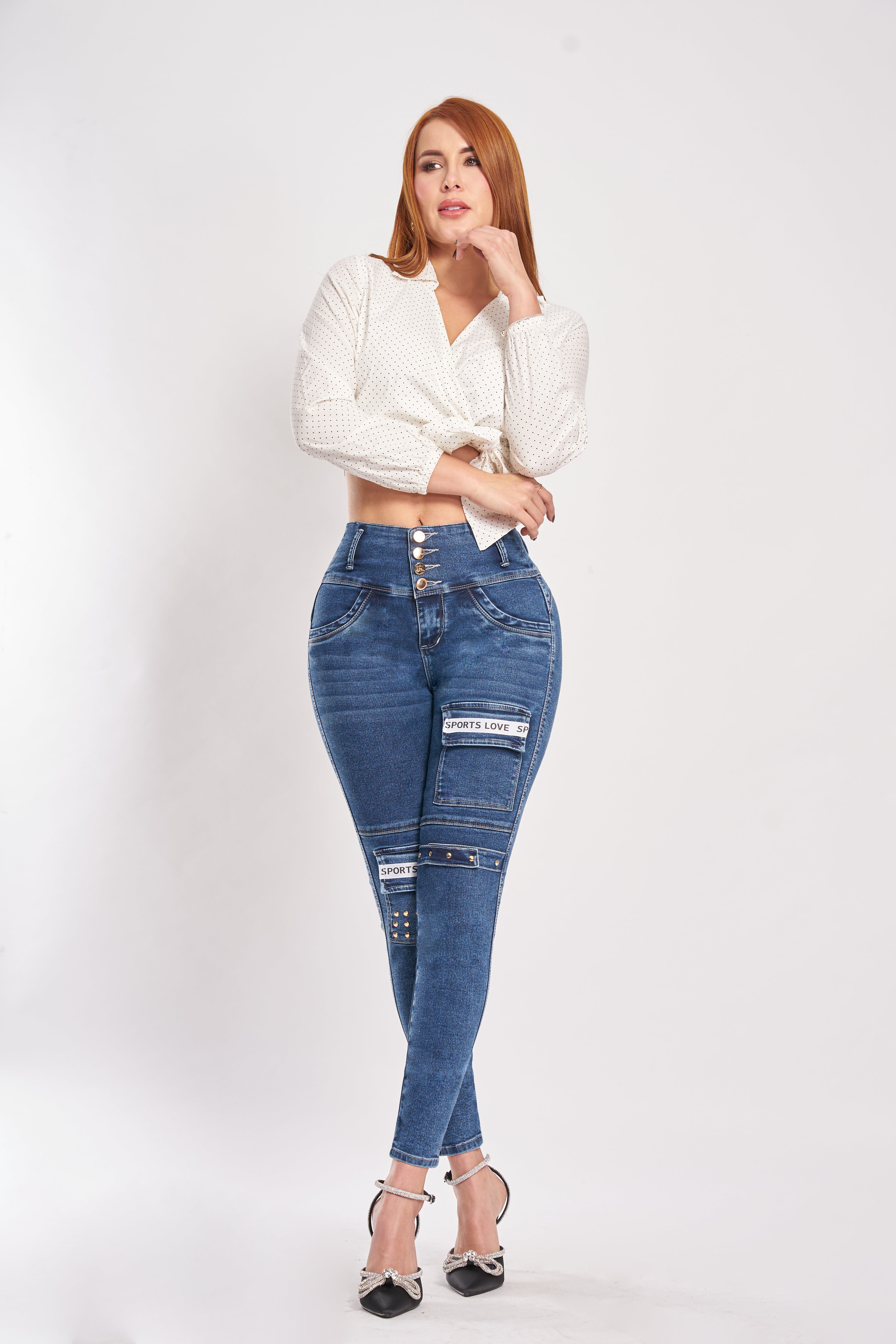 Luna Colombian Jean with Internal
Girdle Faja LIPO 360 & BBL with metal beads