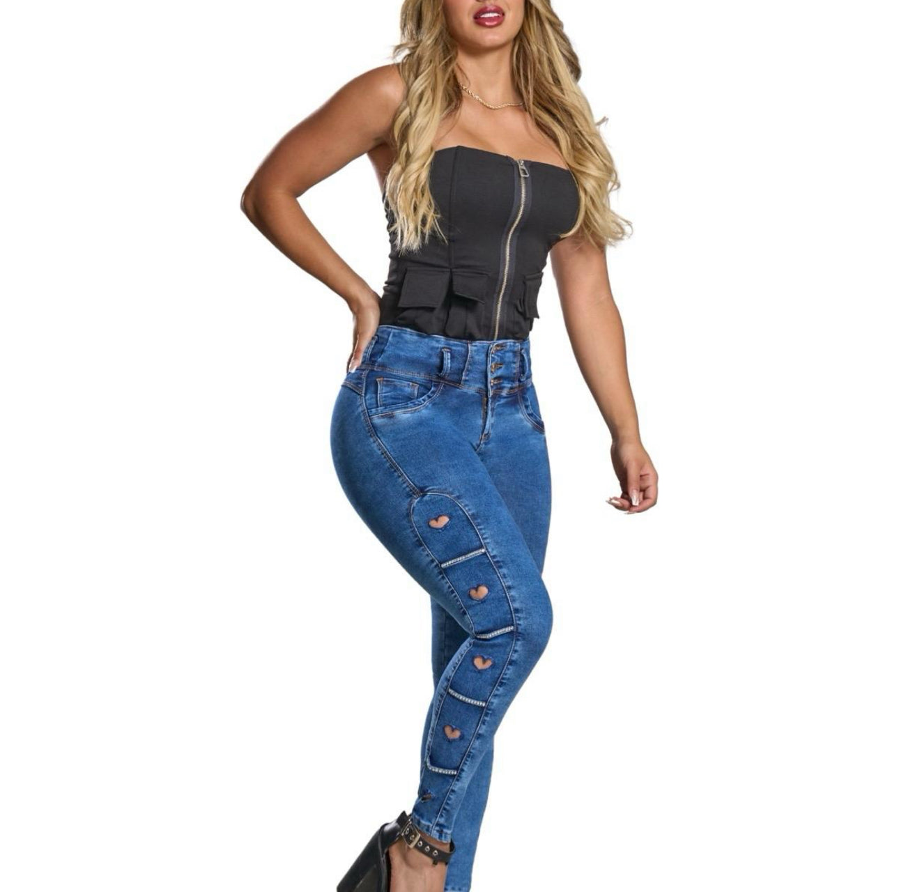 Florence Colombian Jean with internal girdle style LIPO 360