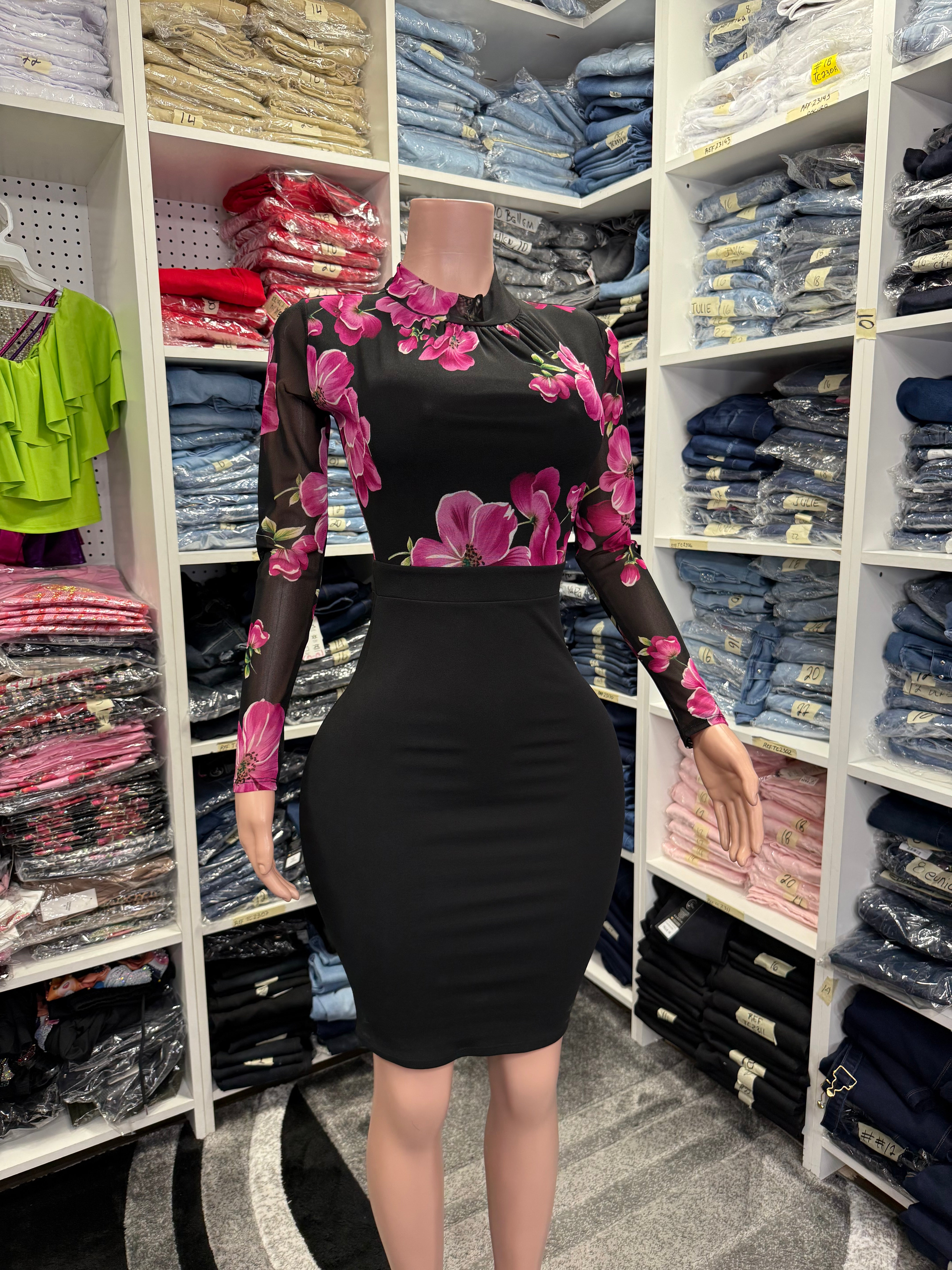 Women’s Boutique Dress Floral Design