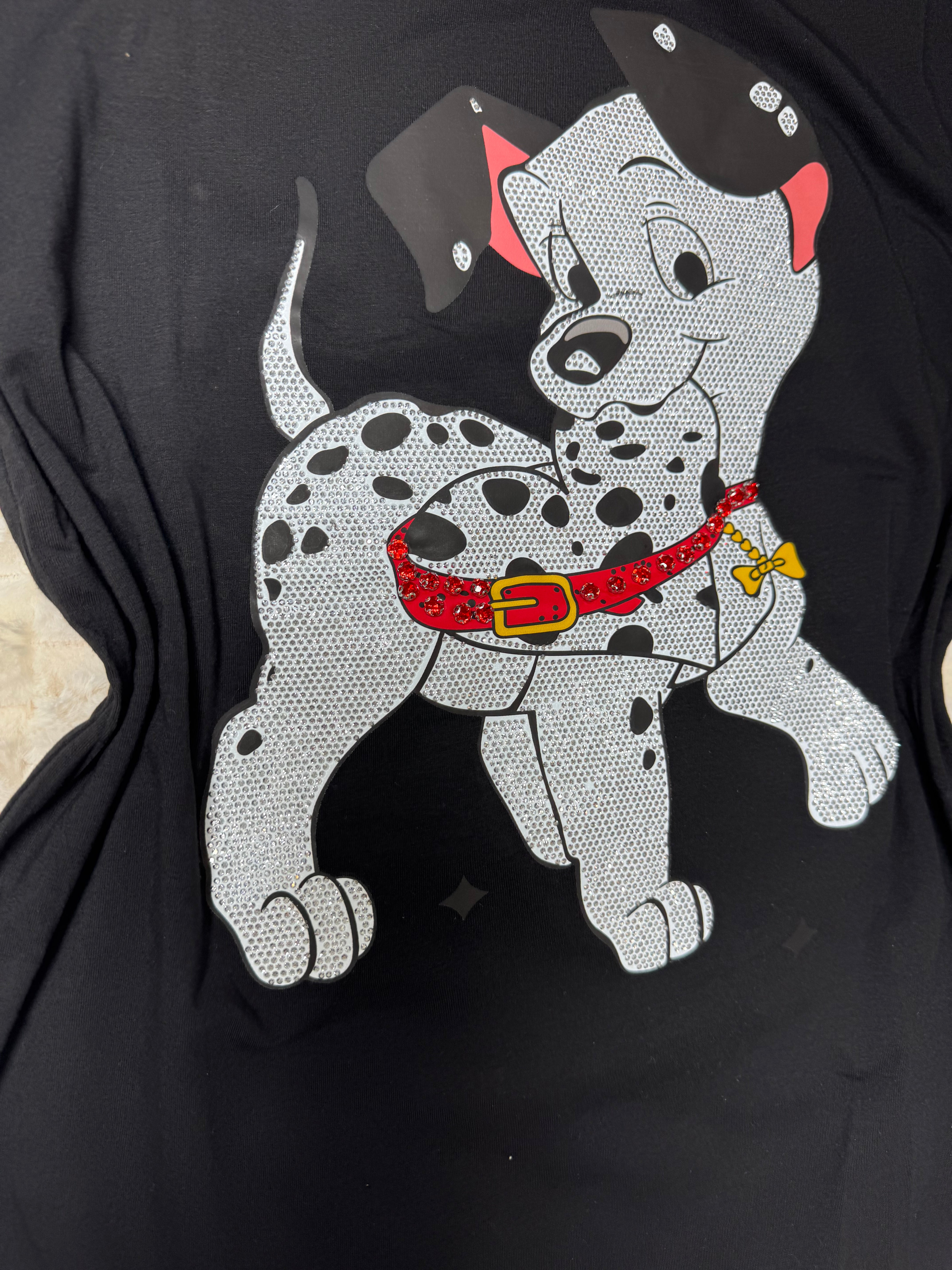 #173 T-Shirt Spotted Style Dalmatian Graphic Tee