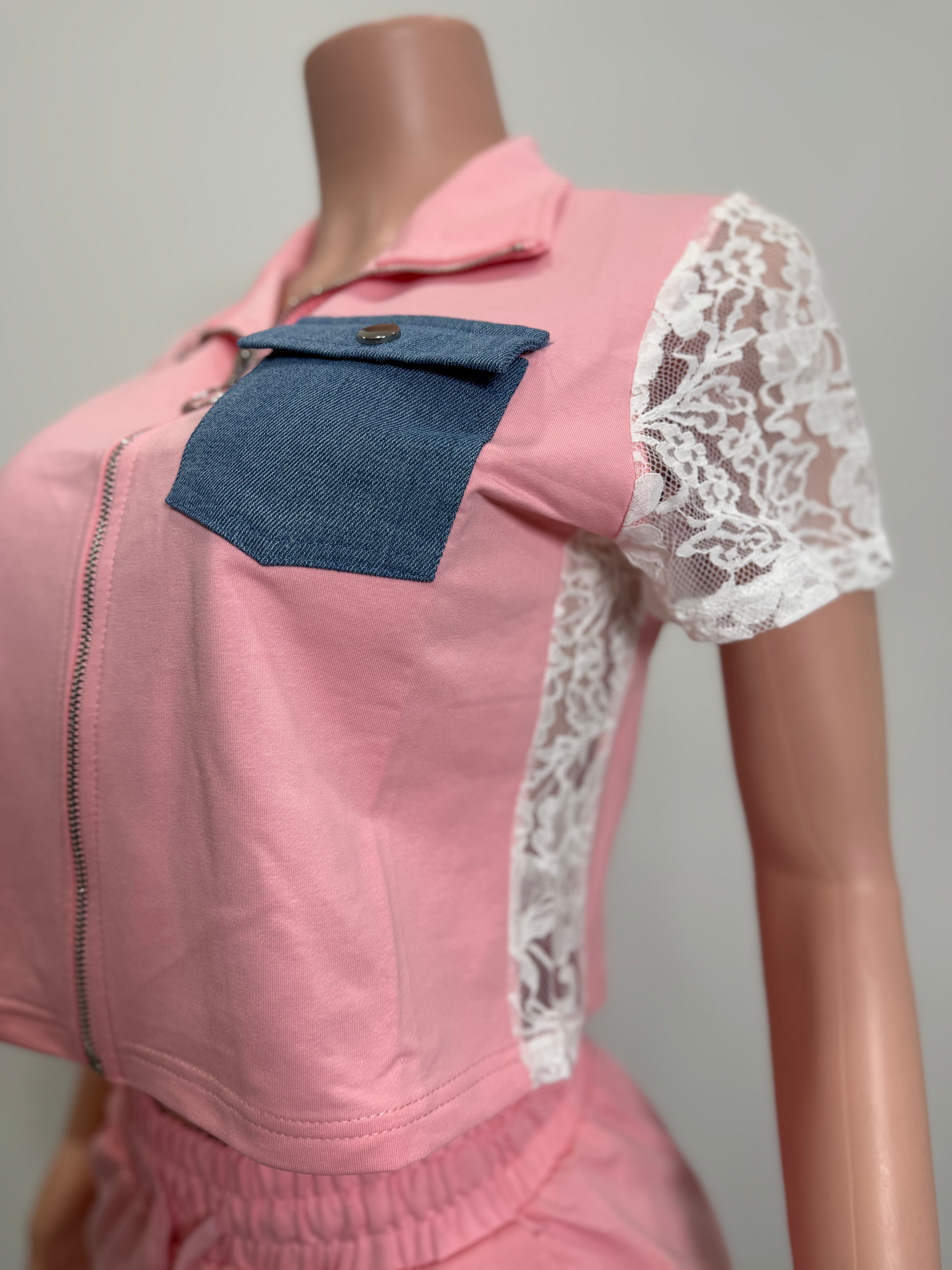 D1003 Lace Patchwork Utility Set