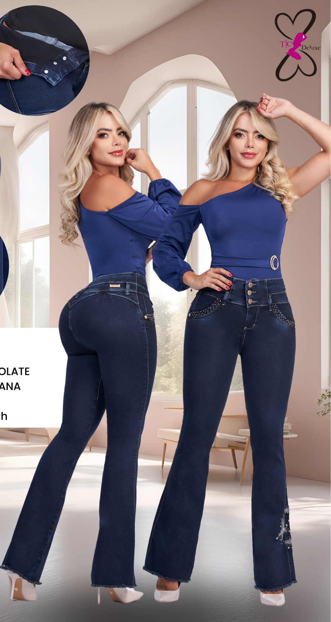 Marie Colombian Jean with Internal Girdle Style 360 & BBL Star Patch