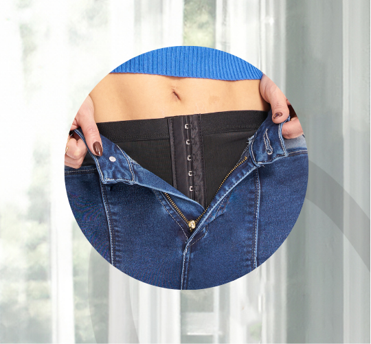 Shadia Colombian Jean with Internal Girdle style 180 panty | 1 button design