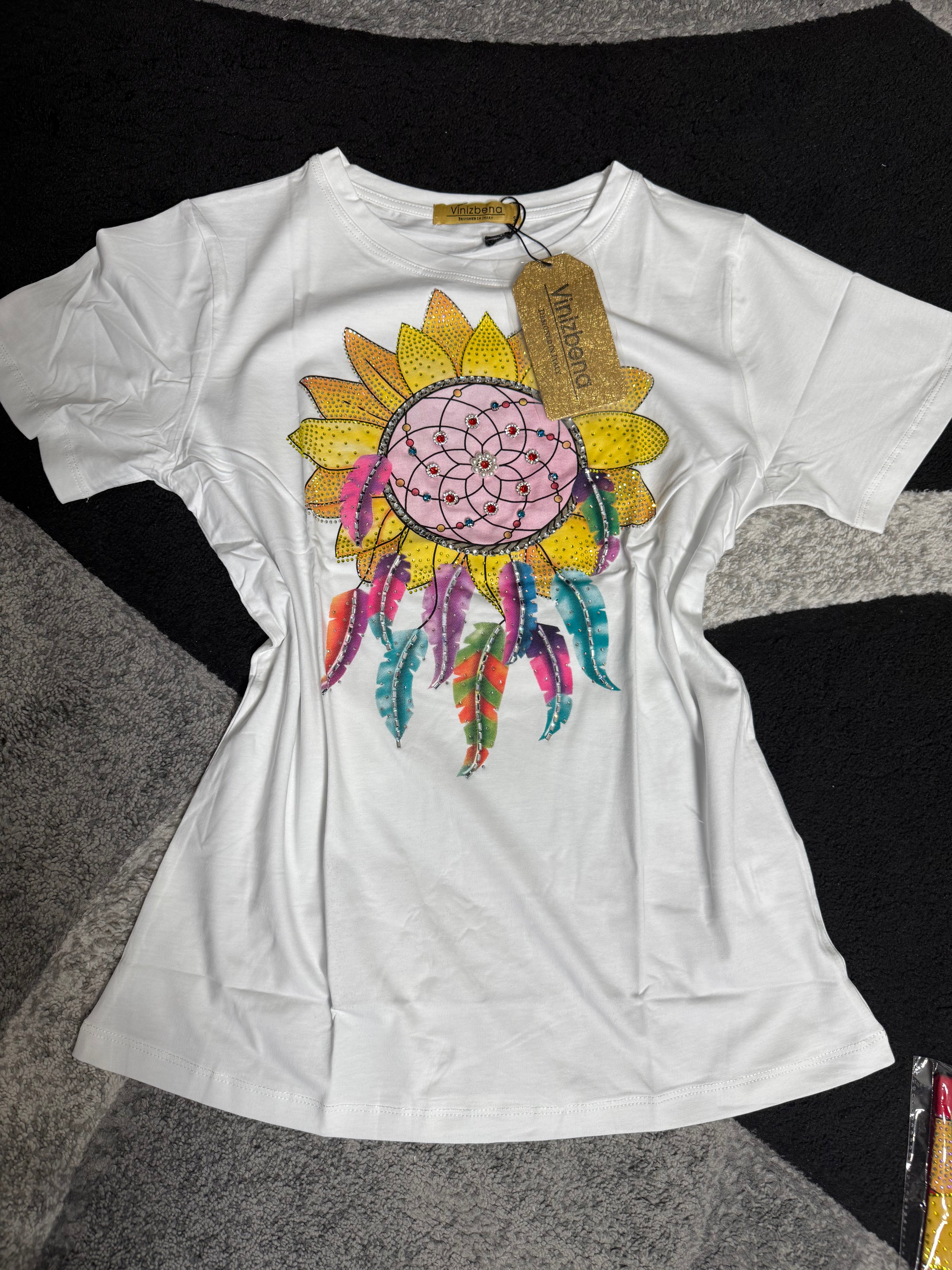 TU596 T-Shirt Dream Catcher Design