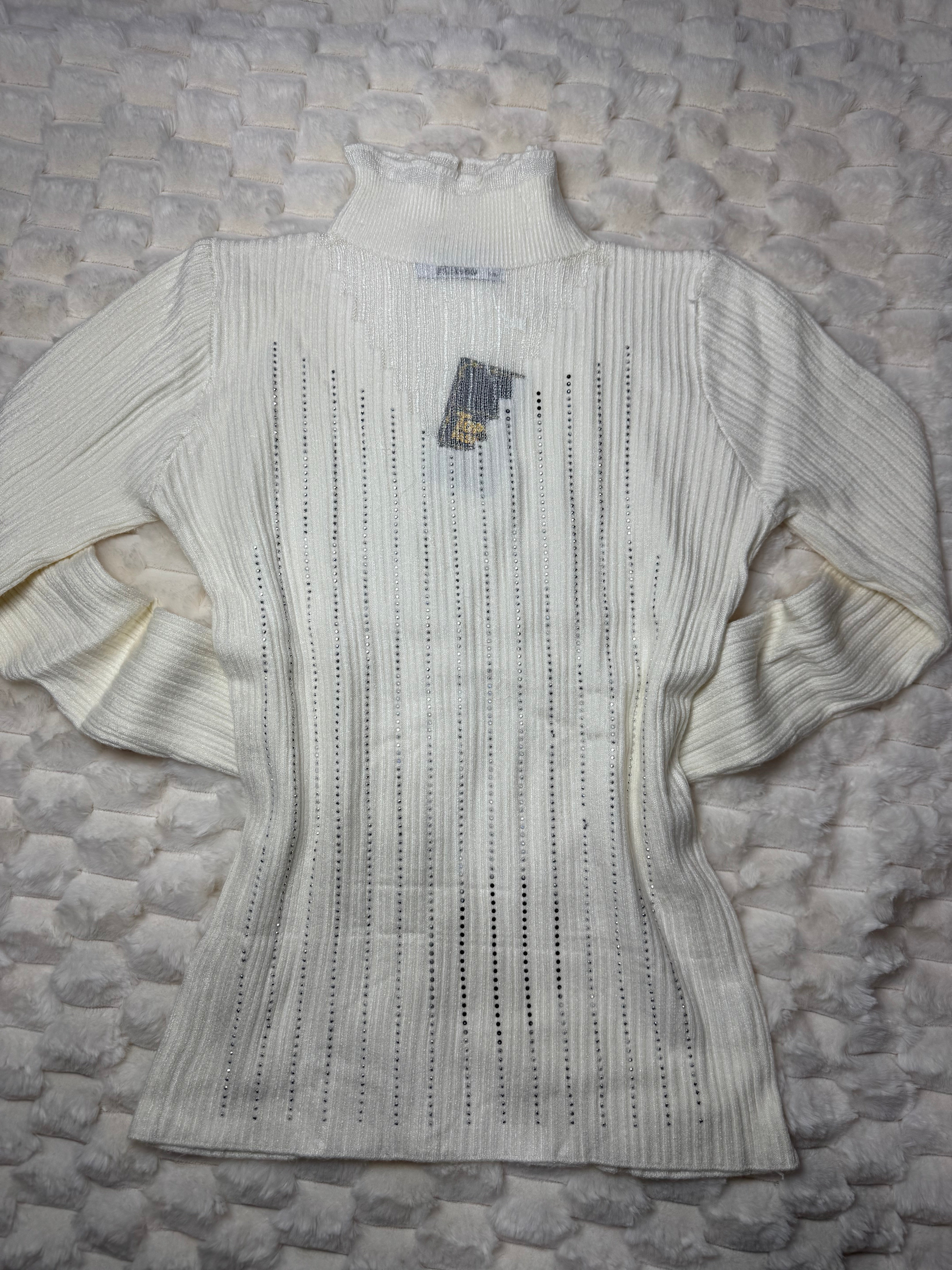 24402 Midnight Spark Ribbed Turtleneck