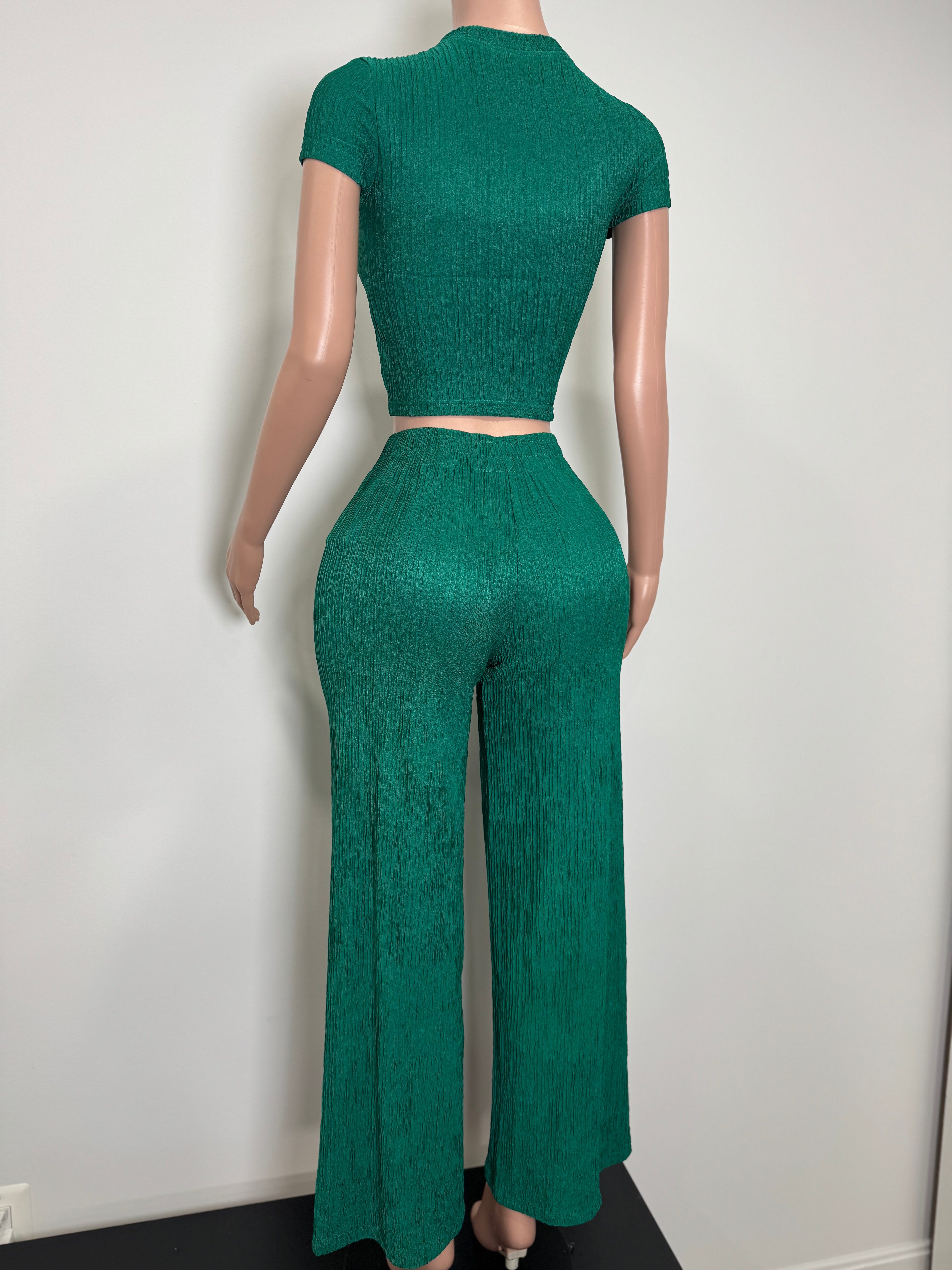 IRIS-19S 2 Piece Summer Party Casual Set Midnight Texture Lounge Set